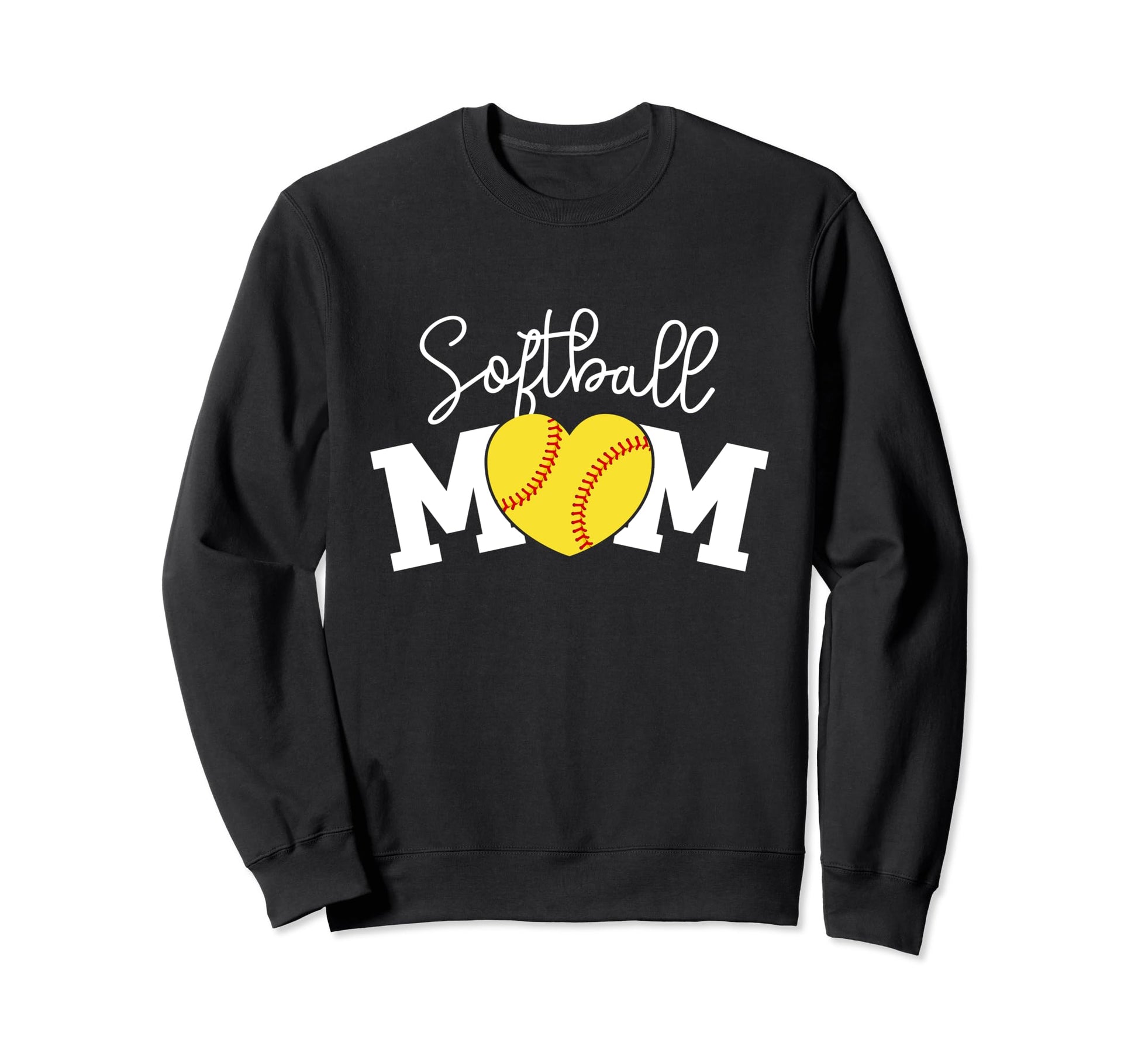 Softball Mom Baseball Love Softball Sweatshirt - Minimalist Print Unisex - T-Shirt, Sweatshirt, Hoodie