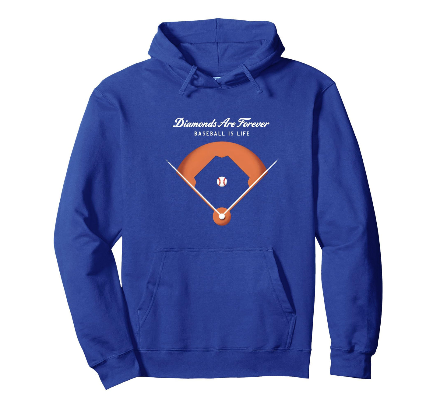 Diamonds Are Forever Baseball Is Life Hoodie - Aesthetic Graphic Men Women - T-Shirt, Sweatshirt, Hoodie