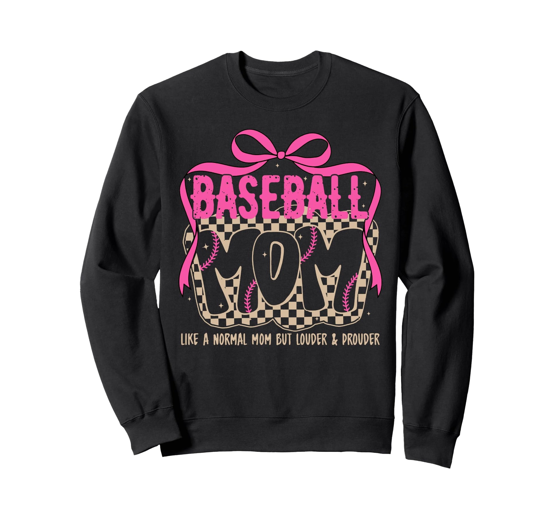 Baseball Mom Like Normal Mom Sweatshirt - Graphic Print for Adults - T-Shirt, Sweatshirt, Hoodie