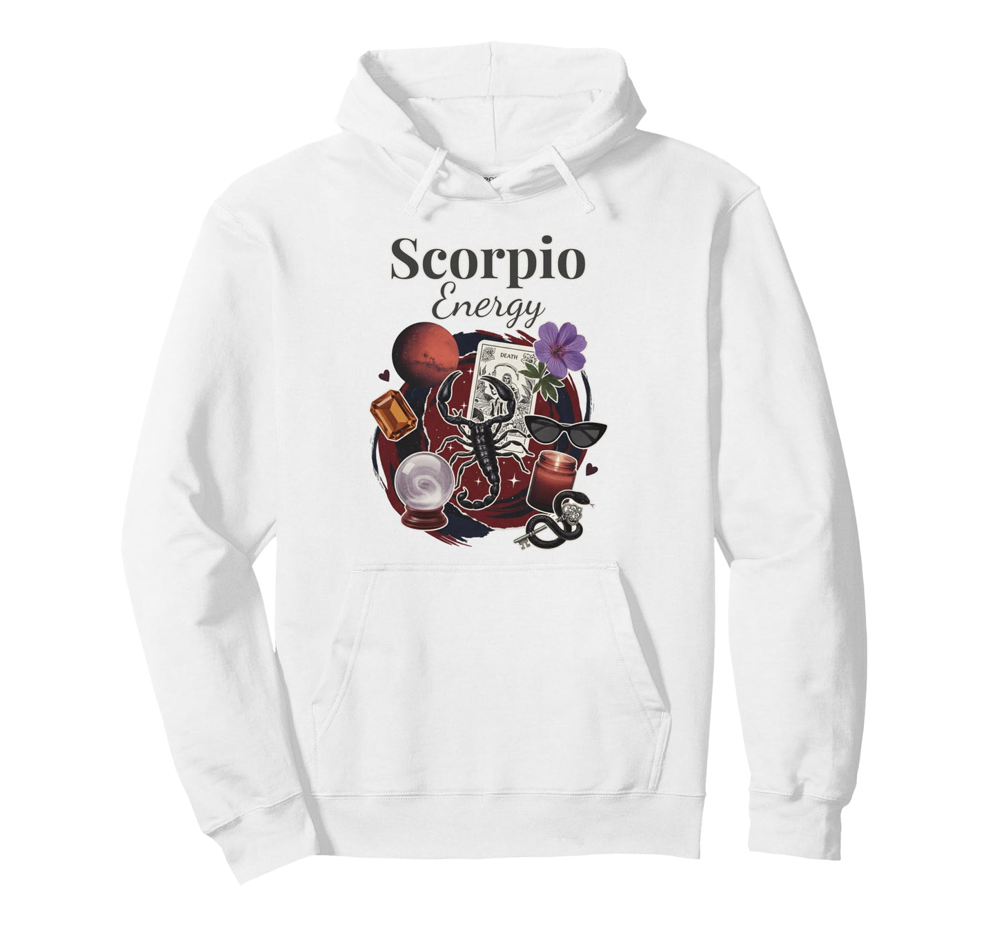Scorpio Energy Zodiac Birthday Y2K Hoodie - Novelty Apparel Men Women - T-Shirt, Sweatshirt, Hoodie