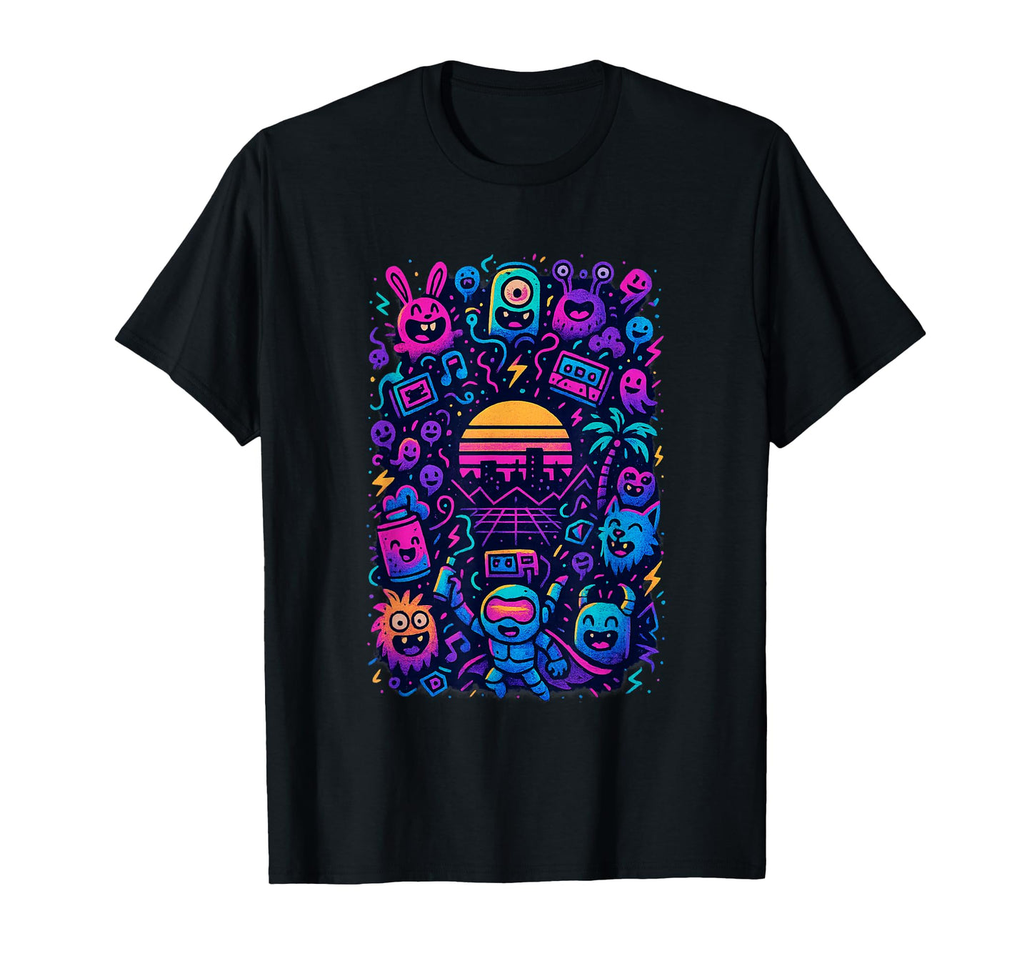 80S Synthwave T-Shirt - Unique Graphic Unisex - T-Shirt, Sweatshirt, Hoodie