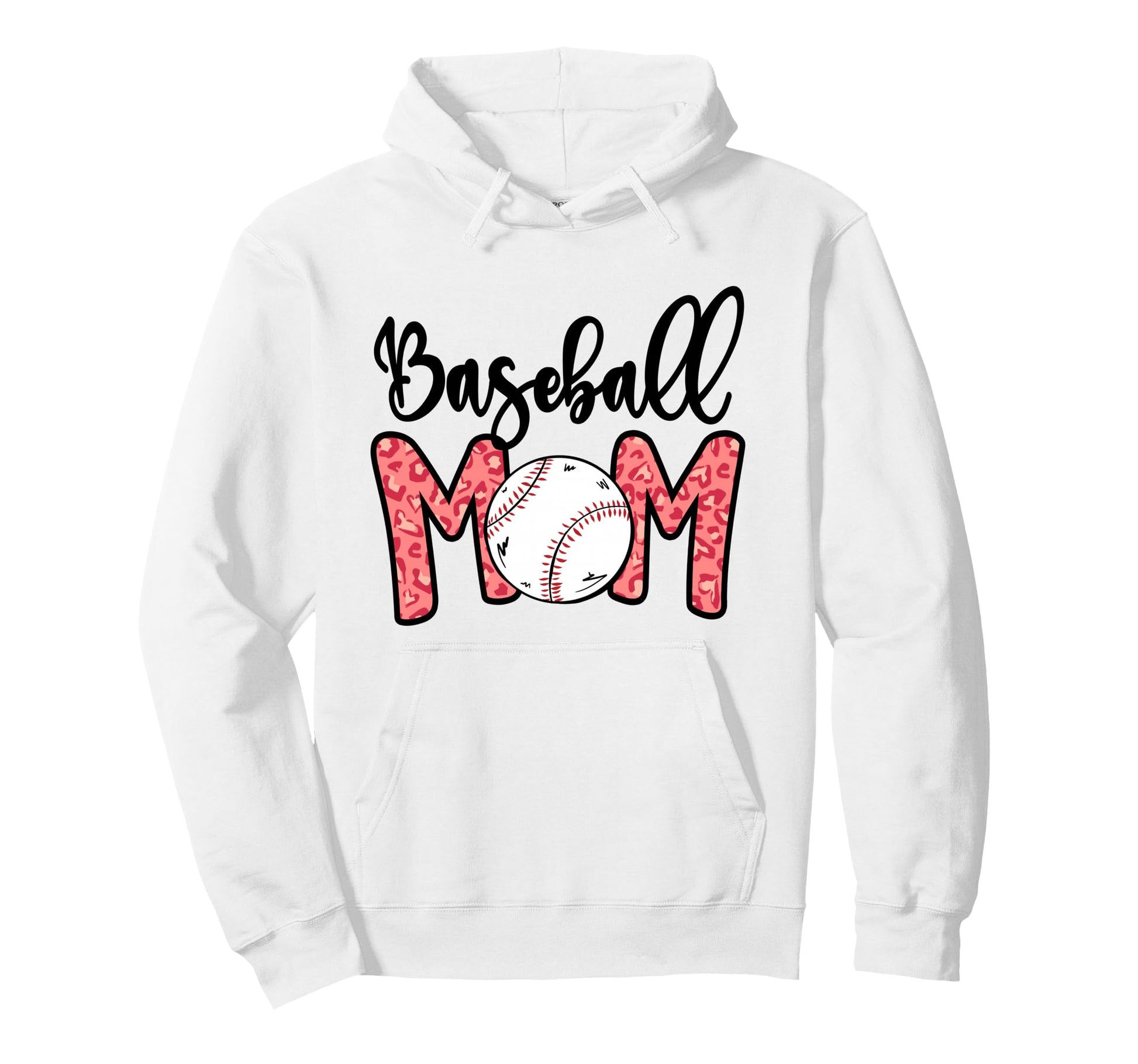 Funny Baseball Mom Leopard 4 Softball Mom Hoodie - Unique Graphic Unisex - T-Shirt, Sweatshirt, Hoodie