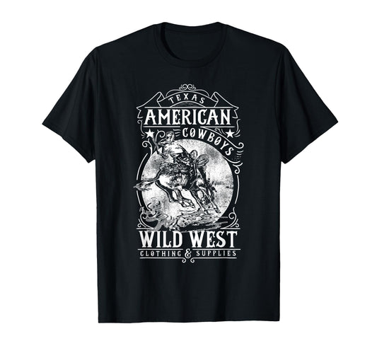 American Cowboys Wild West Cowboys T-Shirt - Graphic Print Men Women - T-Shirt, Sweatshirt, Hoodie