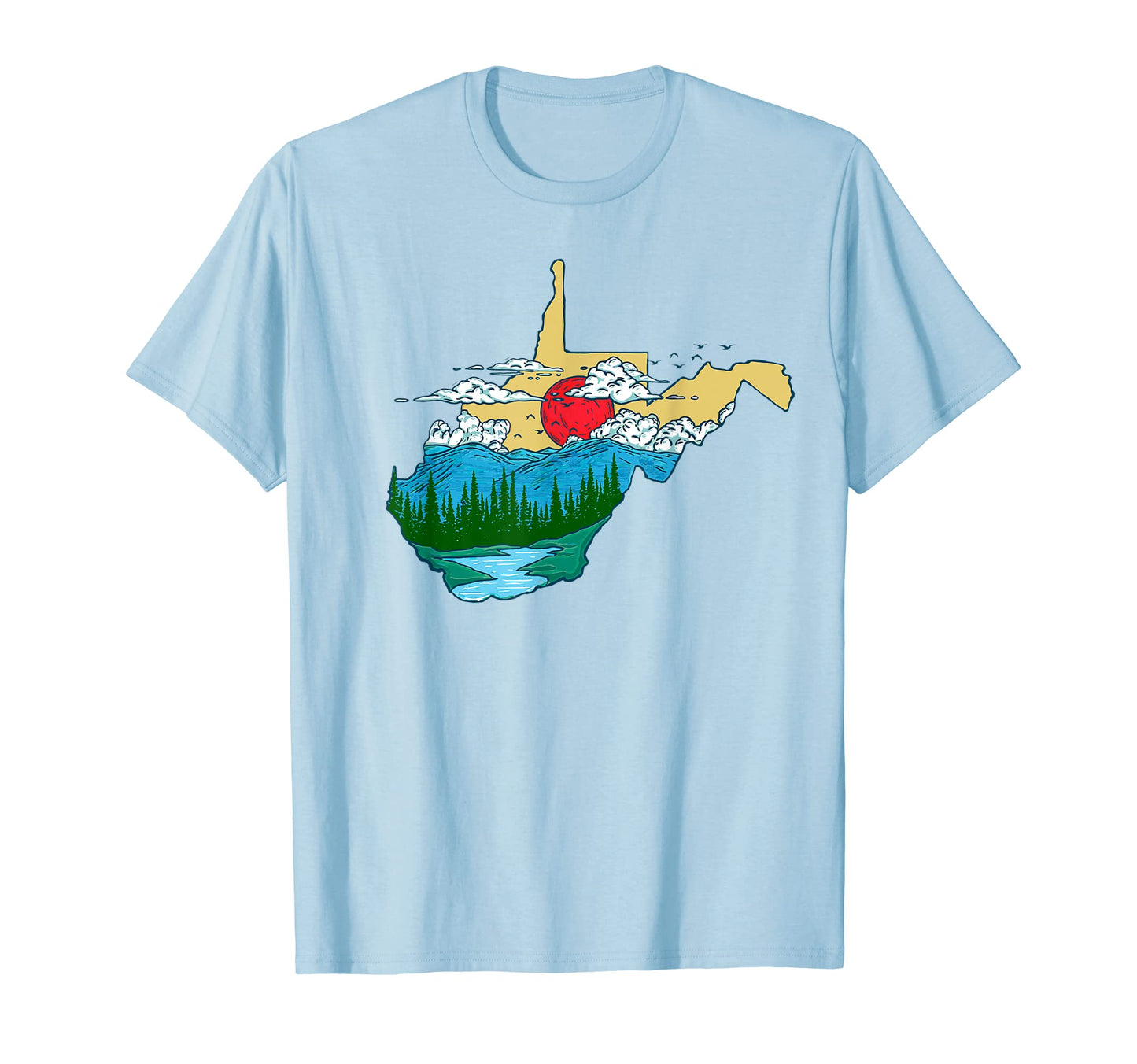 West Virginia Pride Outdoors Nature T-Shirt - Novelty Apparel Men Women - T-Shirt, Sweatshirt, Hoodie