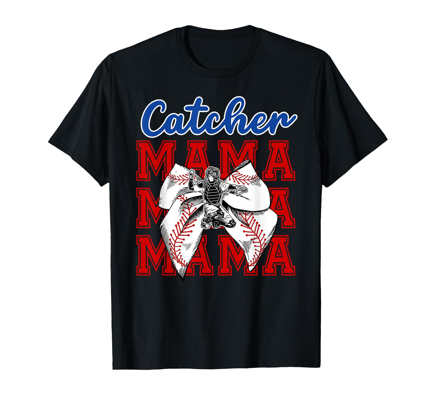 Baseball Catcher Mama Coquette T-Shirt - Streetwear Style for Adults - T-Shirt, Sweatshirt, Hoodie