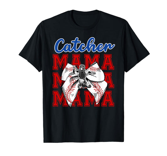 Baseball Catcher Mama Coquette T-Shirt - Streetwear Style for Adults - T-Shirt, Sweatshirt, Hoodie