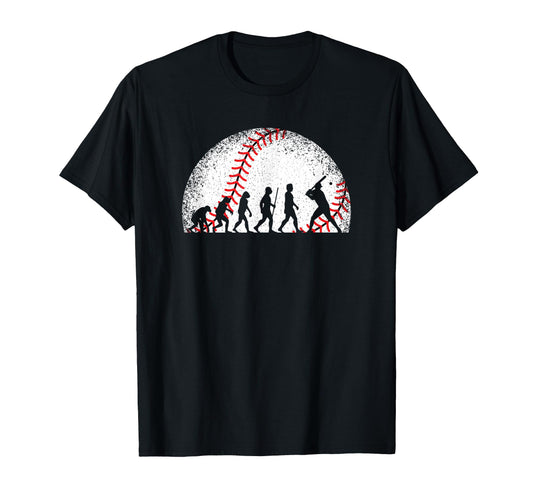 Baseball Evolution Baseball Player T-Shirt - Trendy Graphic Unisex - T-Shirt, Sweatshirt, Hoodie