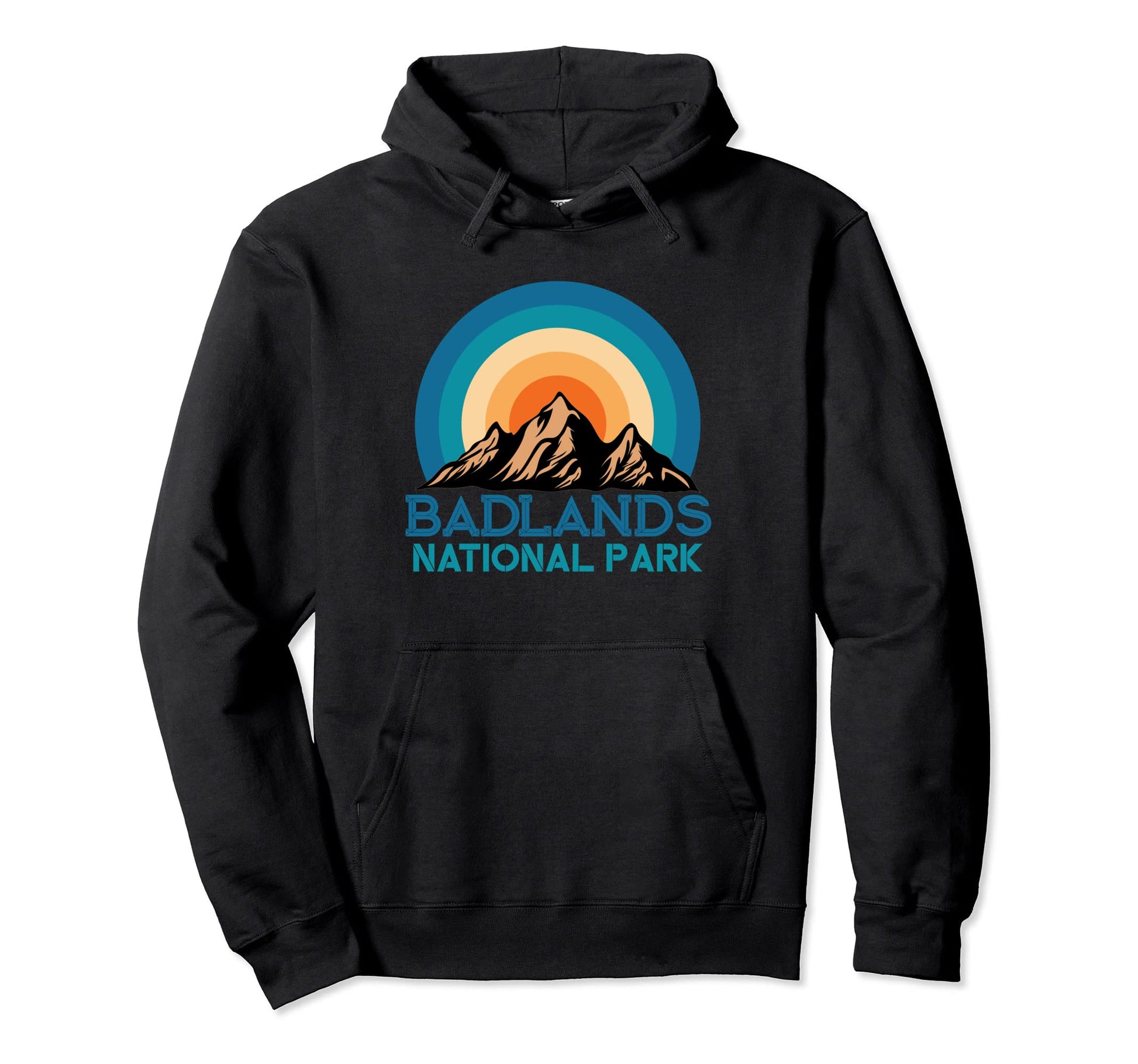 Badlands National Park Mountain Hiking Hoodie - Novelty Apparel for Adults - T-Shirt, Sweatshirt, Hoodie