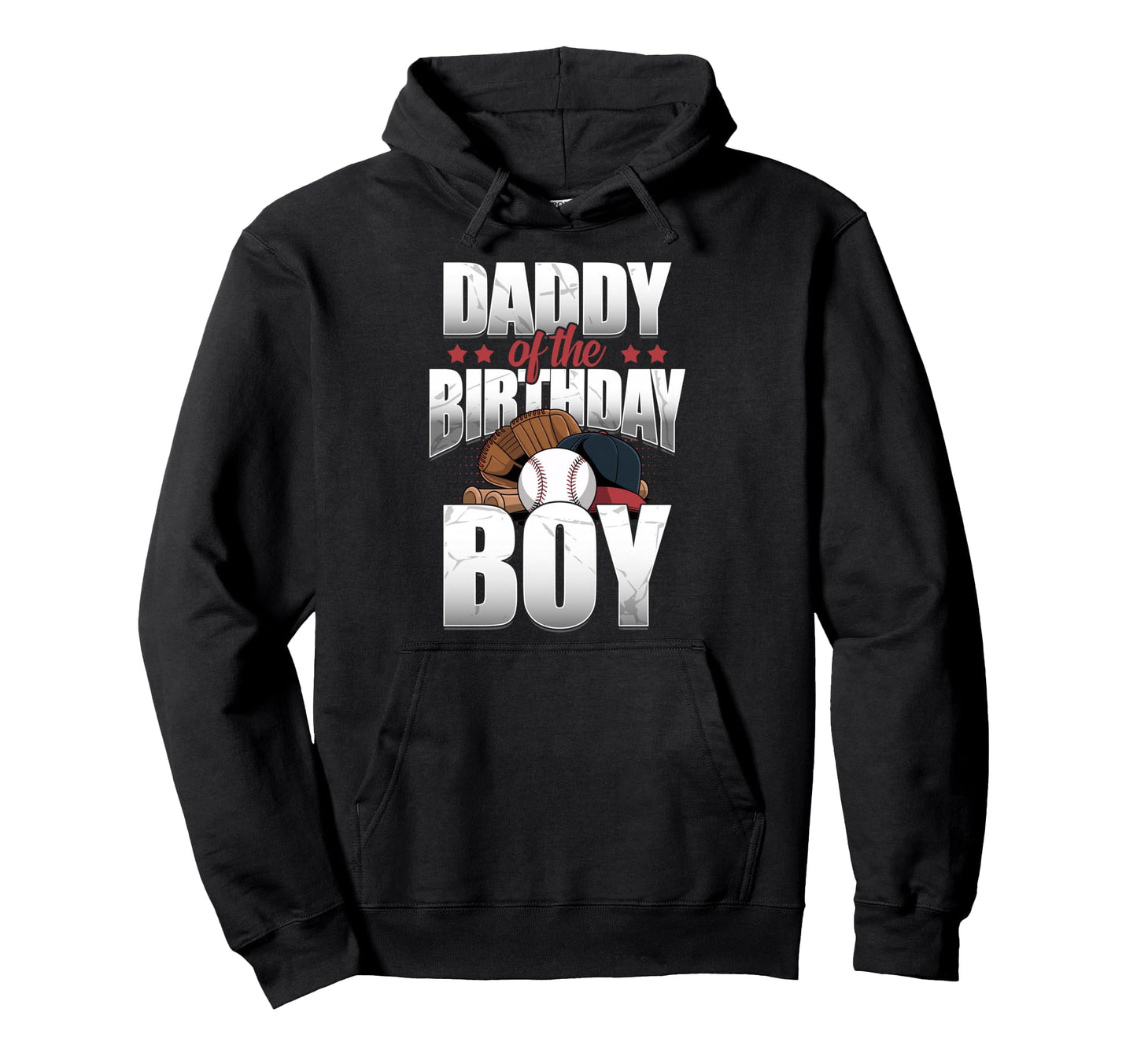 Daddy Birthday Matching Baseball Hoodie - Novelty Apparel for Adults - T-Shirt, Sweatshirt, Hoodie