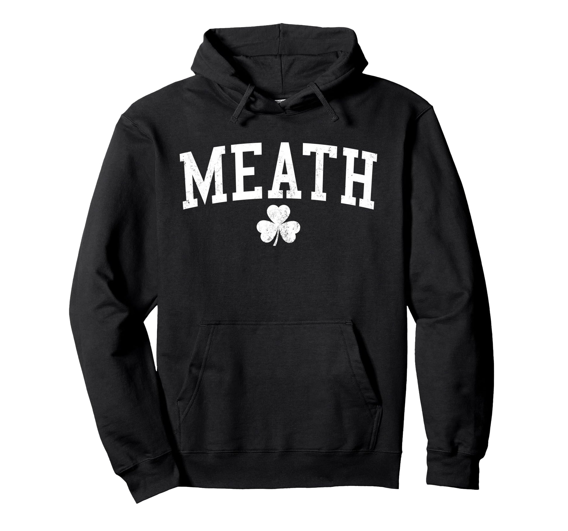 Meath Ireland St Patricks Day Distressed Hoodie - Minimalist Print Unisex - T-Shirt, Sweatshirt, Hoodie