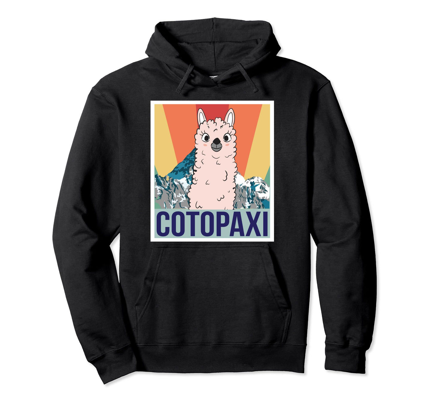 National Park Ecuador Cotopaxi Llama Camping Hoodie - Graphic Print Unisex - T-Shirt, Sweatshirt, Hoodie