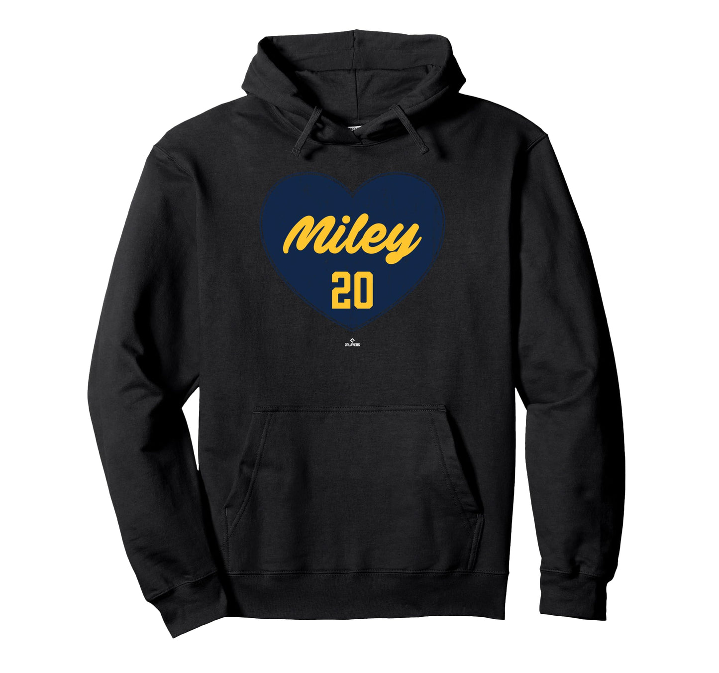 Distressed Heart Wade Miley Milwaukee Hoodie - Graphic Print Men Women - T-Shirt, Sweatshirt, Hoodie