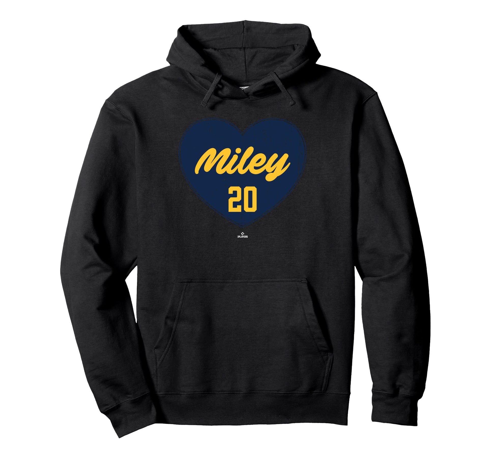 Distressed Heart Wade Miley Milwaukee Hoodie - Graphic Print Men Women - T-Shirt, Sweatshirt, Hoodie