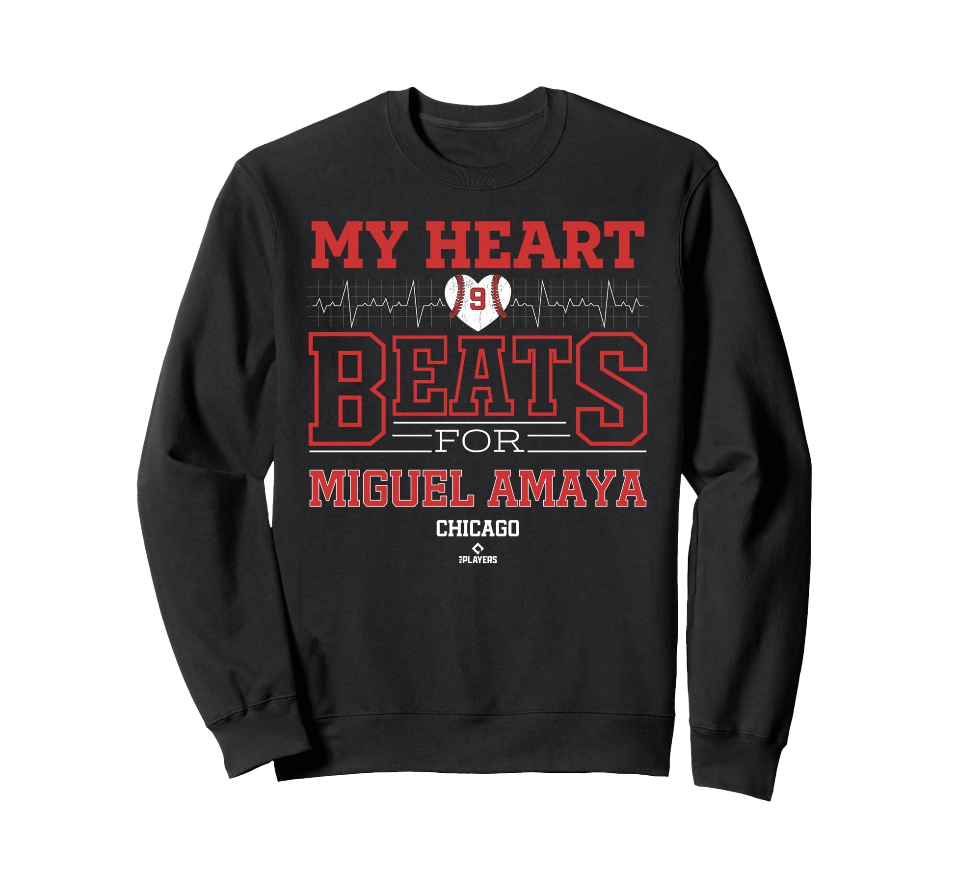 My Heart Beats Miguel Amaya Chicago Sweatshirt - Trendy Graphic Unisex - T-Shirt, Sweatshirt, Hoodie