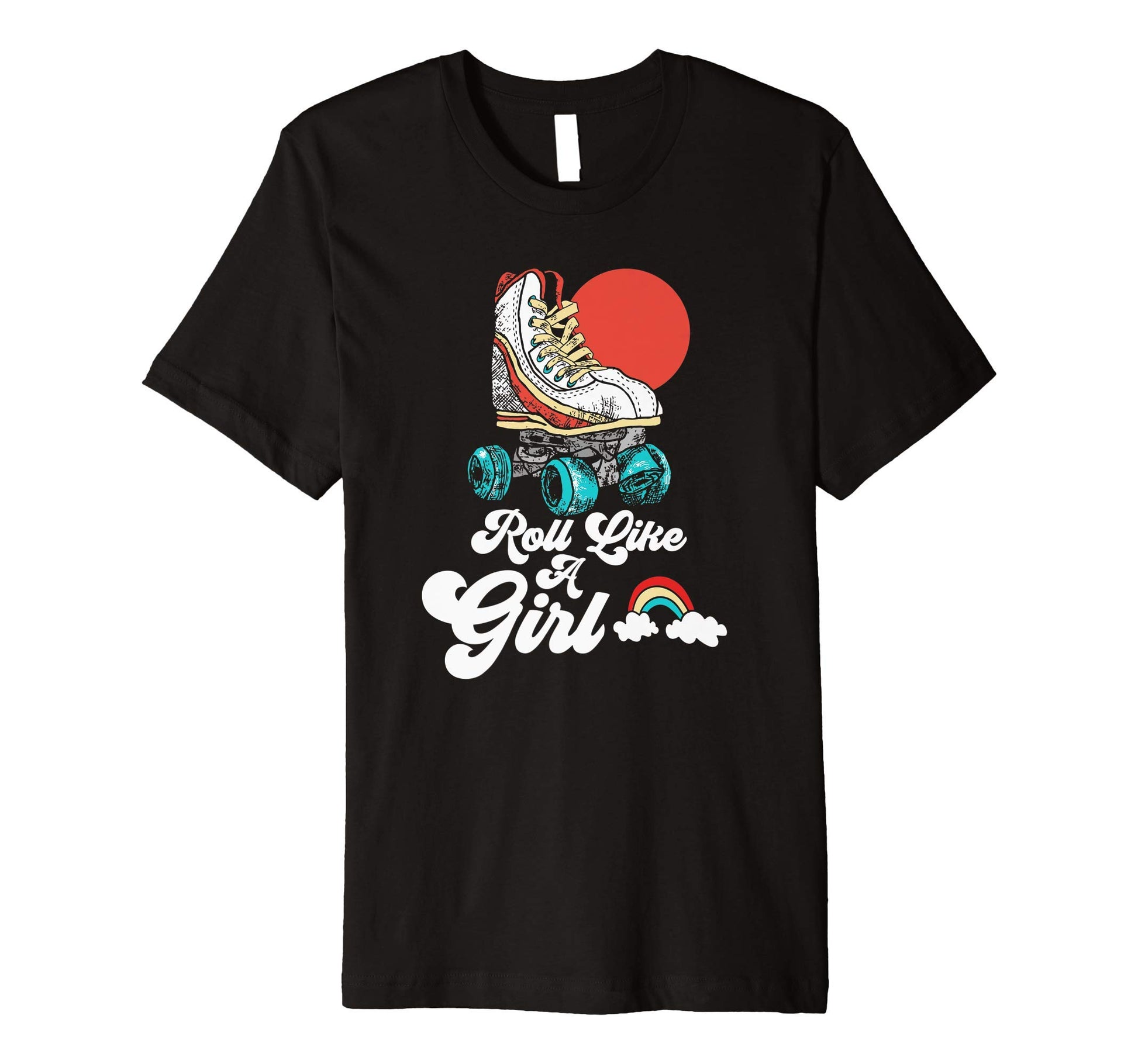 Roll Like Minimalist Roller Skate T-Shirt - Casual Everyday Wear for Adults - T-Shirt, Sweatshirt, Hoodie