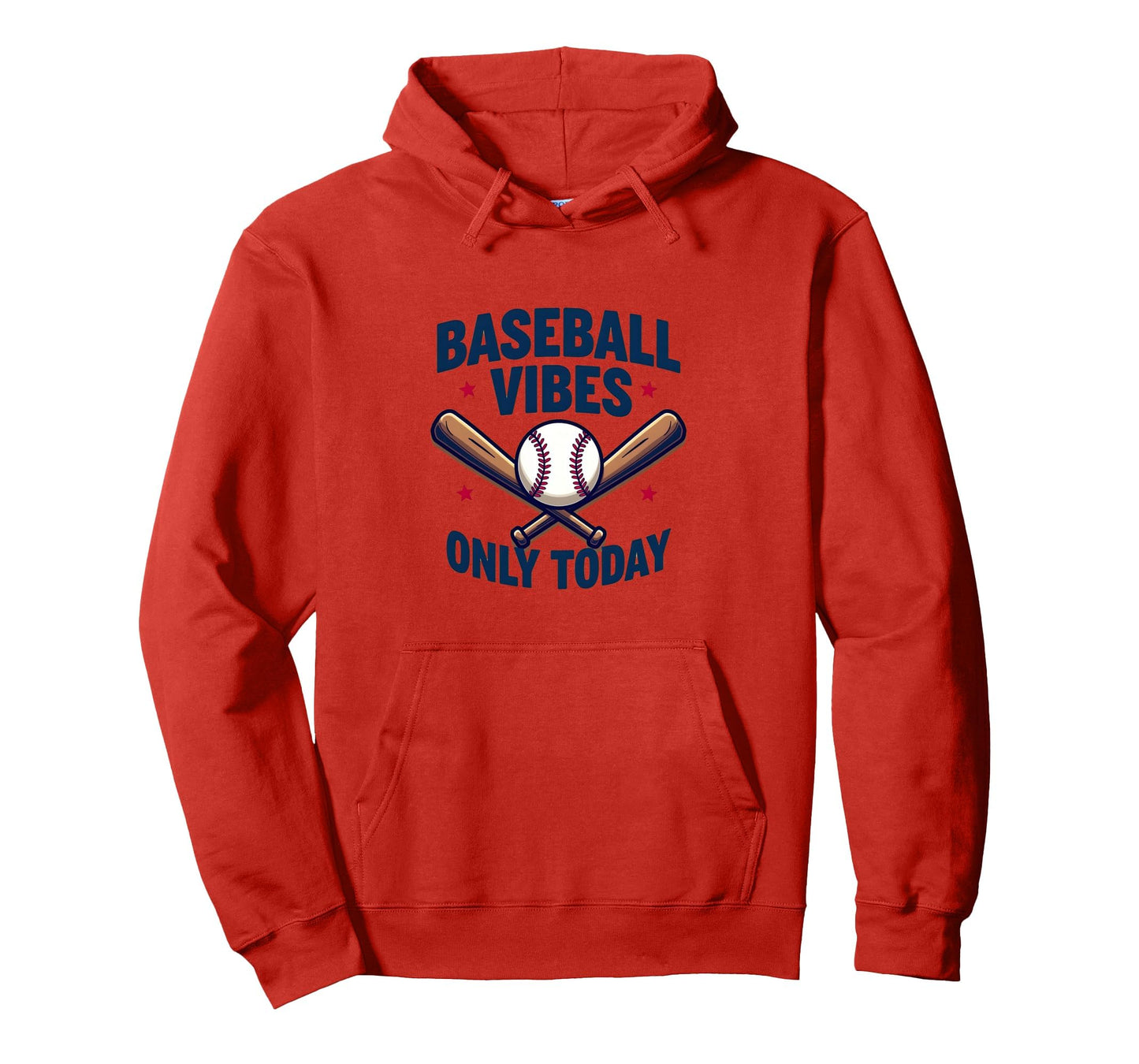 Baseball Vibes Only Today Hoodie - Streetwear Style Men Women - T-Shirt, Sweatshirt, Hoodie