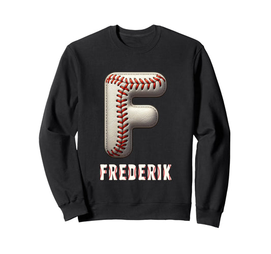 Baseball Home Run Joris Initial Sweatshirt - Novelty Apparel for Adults - T-Shirt, Sweatshirt, Hoodie