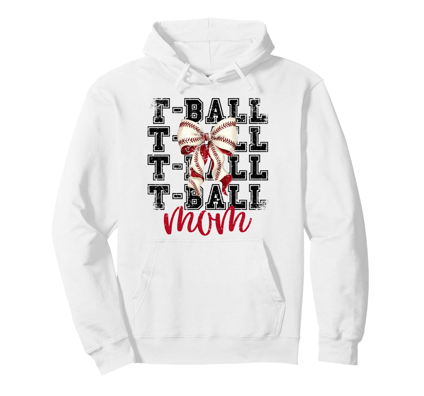 Tball Mom Teeball T Ball Coquette Hoodie - Fun Novelty Design Men Women - T-Shirt, Sweatshirt, Hoodie