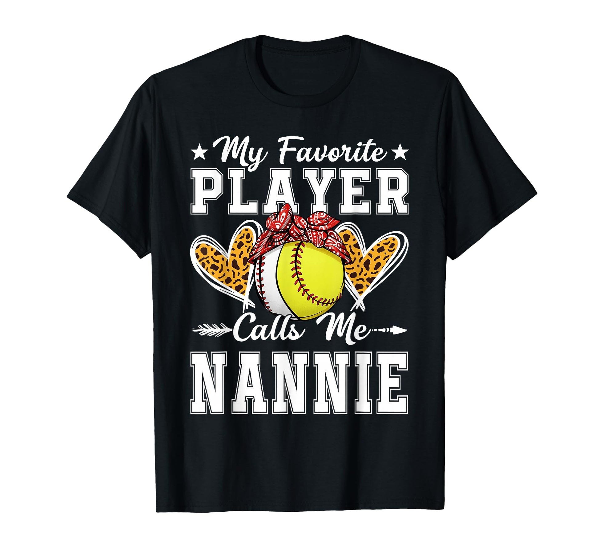 My Favorite Player Calls Me Nannie T-Shirt - Custom Art Print Unisex - T-Shirt, Sweatshirt, Hoodie