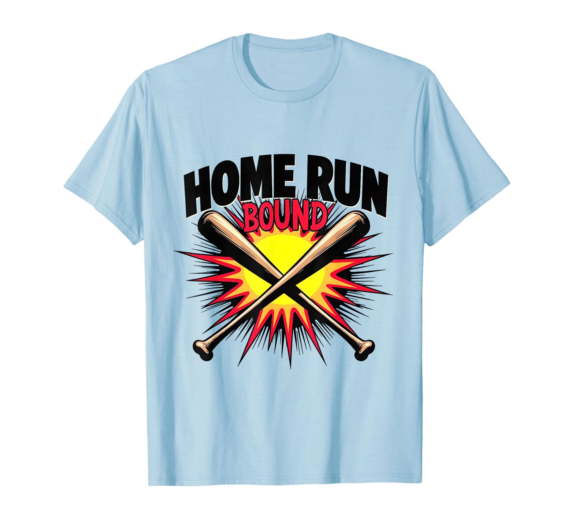 Home Run Bound Baseball Bat T-Shirt - Trendy Graphic Unisex - T-Shirt, Sweatshirt, Hoodie