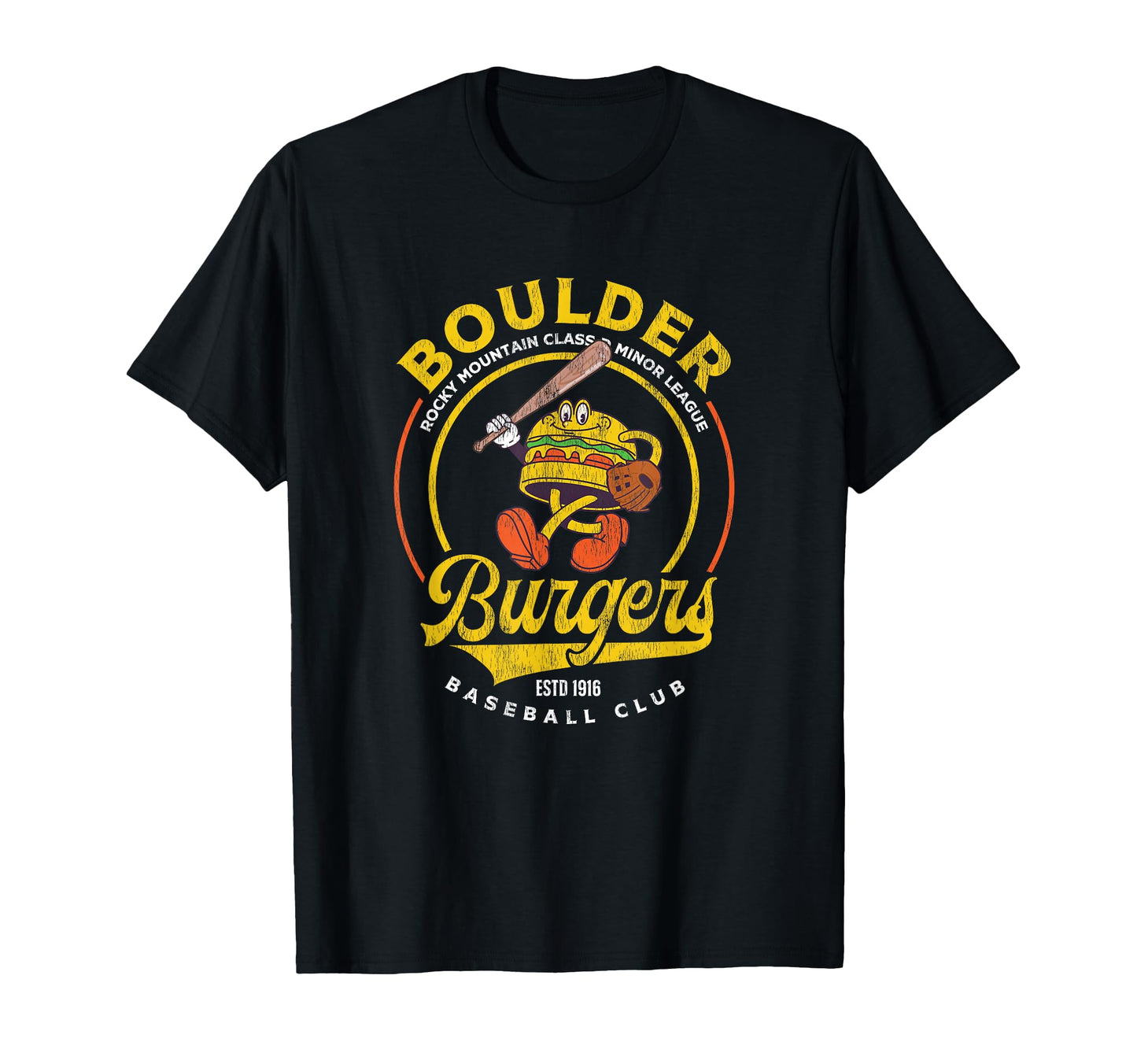 Boulder Burgers Minor League Baseball T-Shirt - Trendy Graphic for Adults - T-Shirt, Sweatshirt, Hoodie