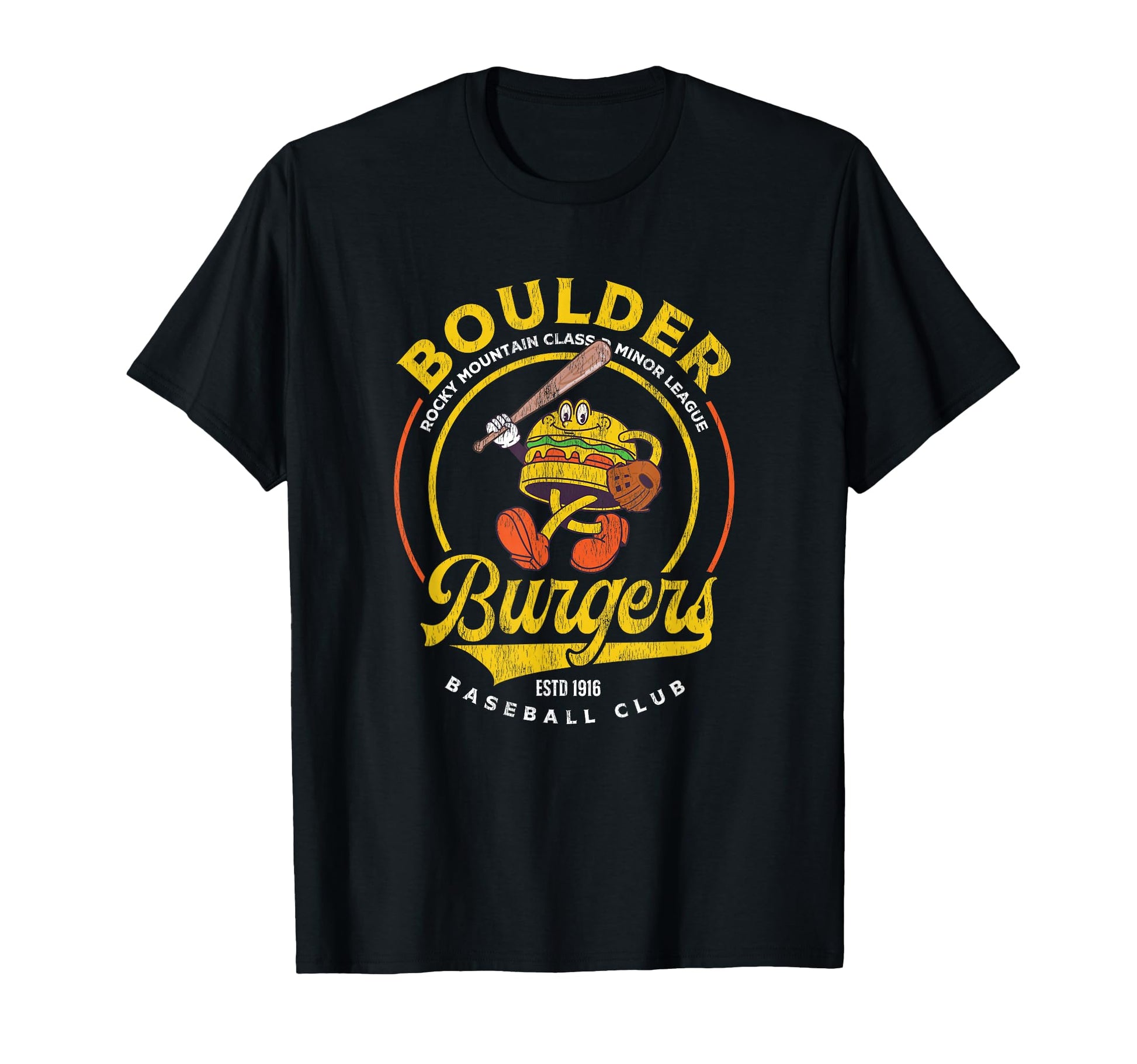 Boulder Burgers Minor League Baseball T-Shirt - Trendy Graphic for Adults - T-Shirt, Sweatshirt, Hoodie