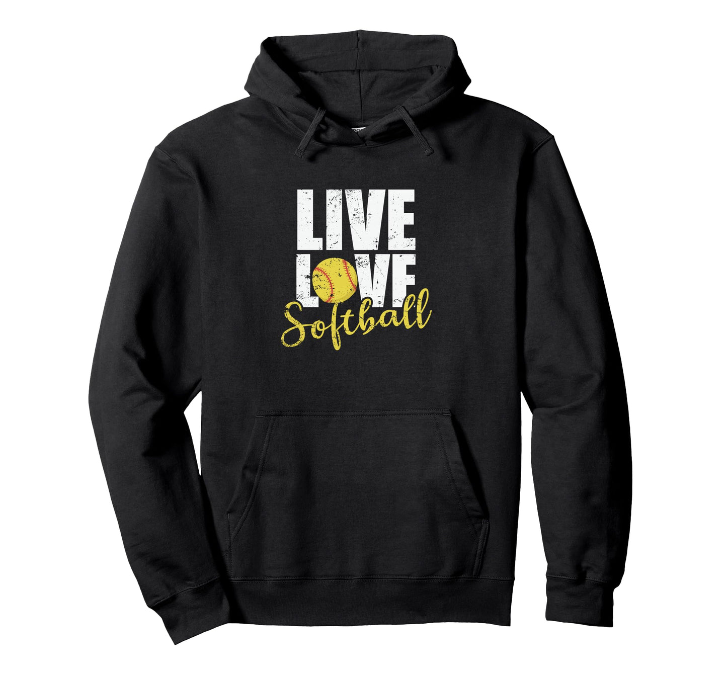 Live Love Softball Sports Team Home Run Hoodie - Novelty Apparel Unisex - T-Shirt, Sweatshirt, Hoodie