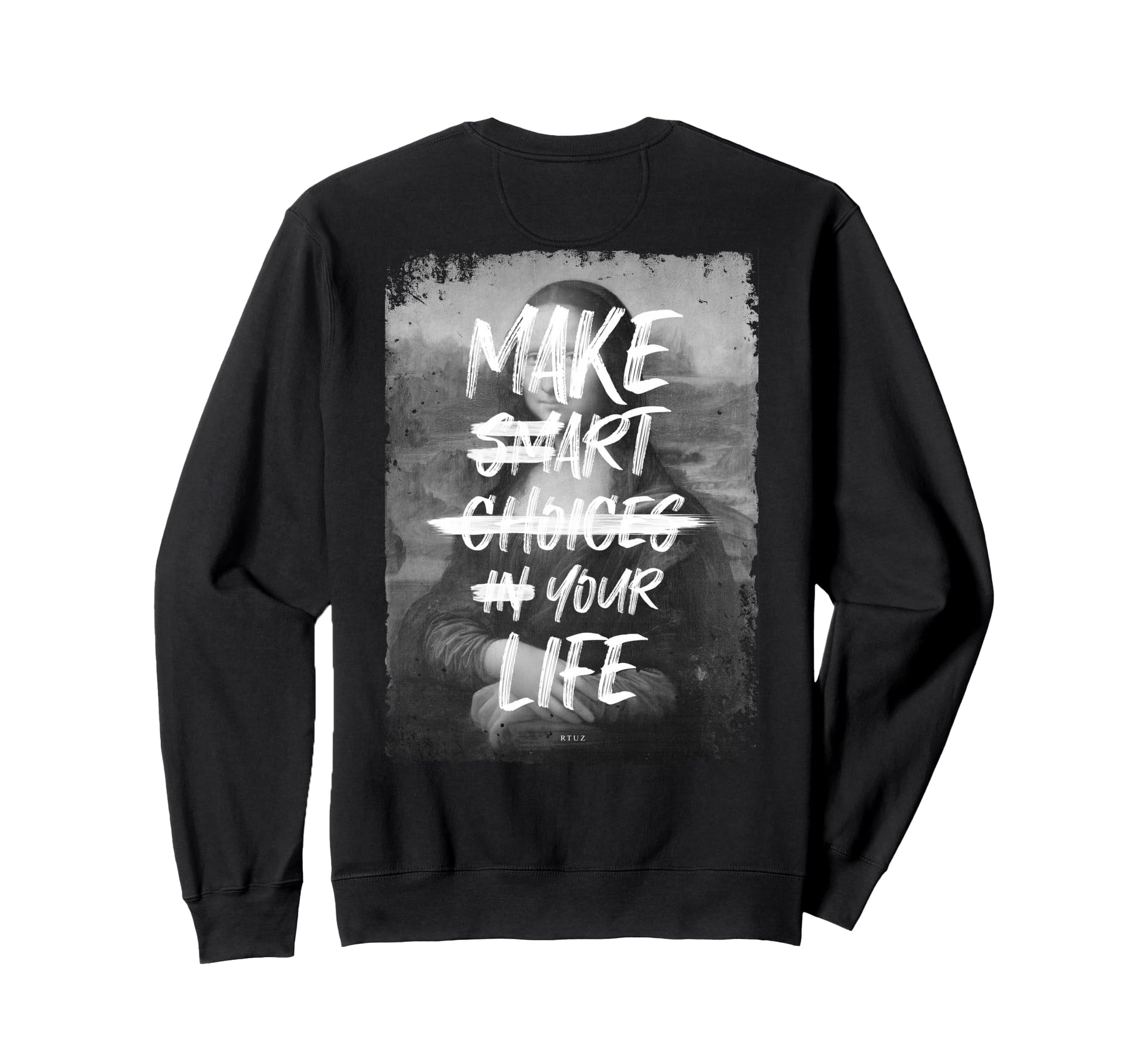 Mona Lisa Art Y2K Back Streetwear Sweatshirt - Fun Novelty Design Unisex - T-Shirt, Sweatshirt, Hoodie