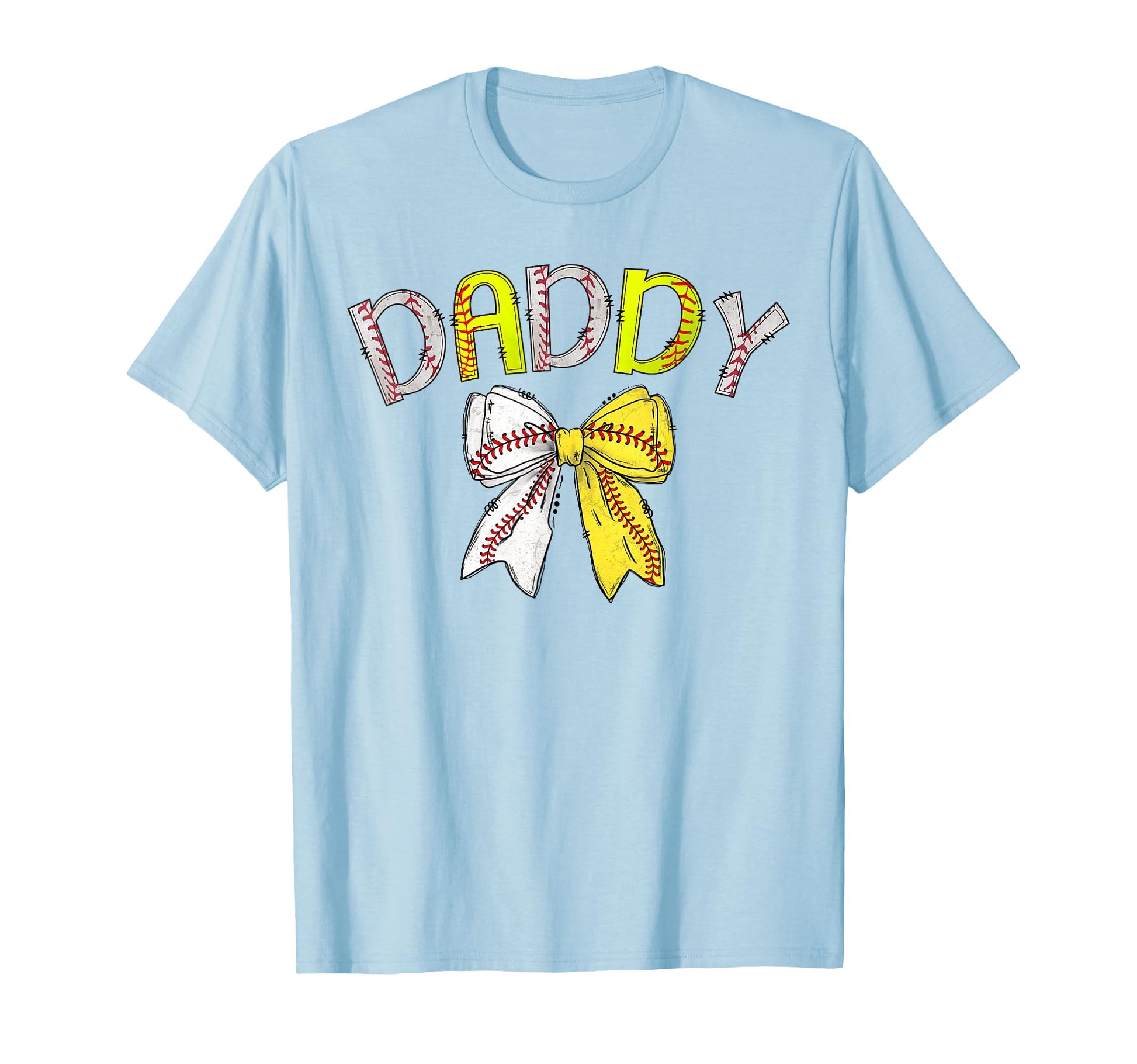 Daddy Both Half Baseball Softball T-Shirt - Minimalist Print Unisex - T-Shirt, Sweatshirt, Hoodie