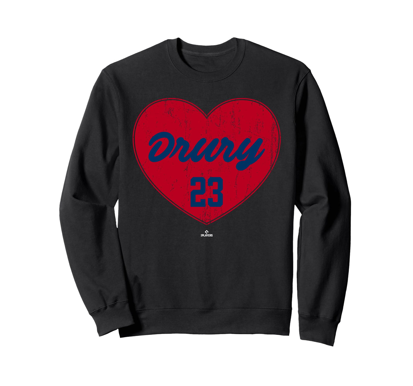 Distressed Heart Brandon Drury Los Sweatshirt - Trendy Graphic Unisex - T-Shirt, Sweatshirt, Hoodie