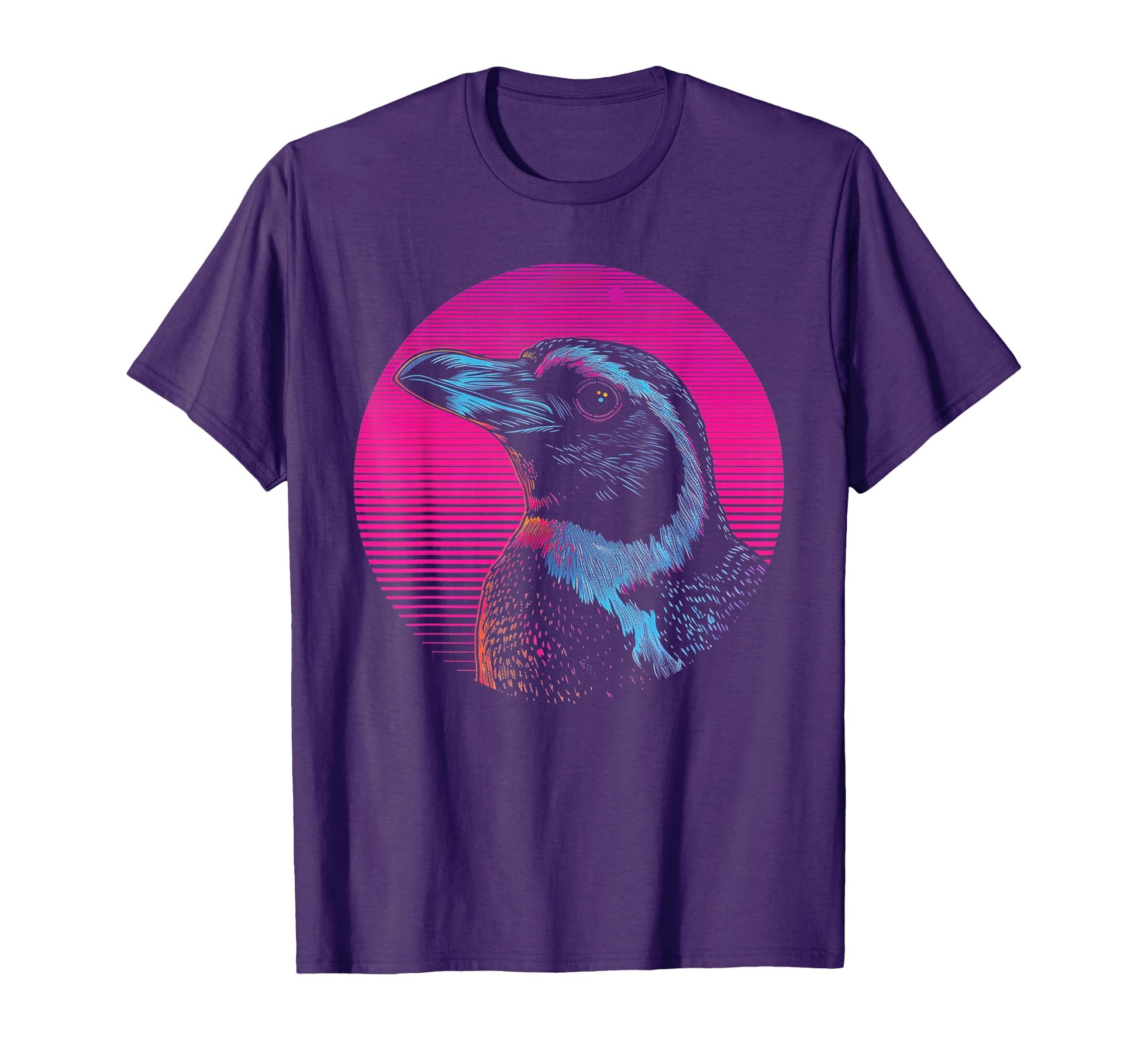 Penguin Vaporwave Aesthetic T-Shirt - Aesthetic Graphic for Adults - T-Shirt, Sweatshirt, Hoodie