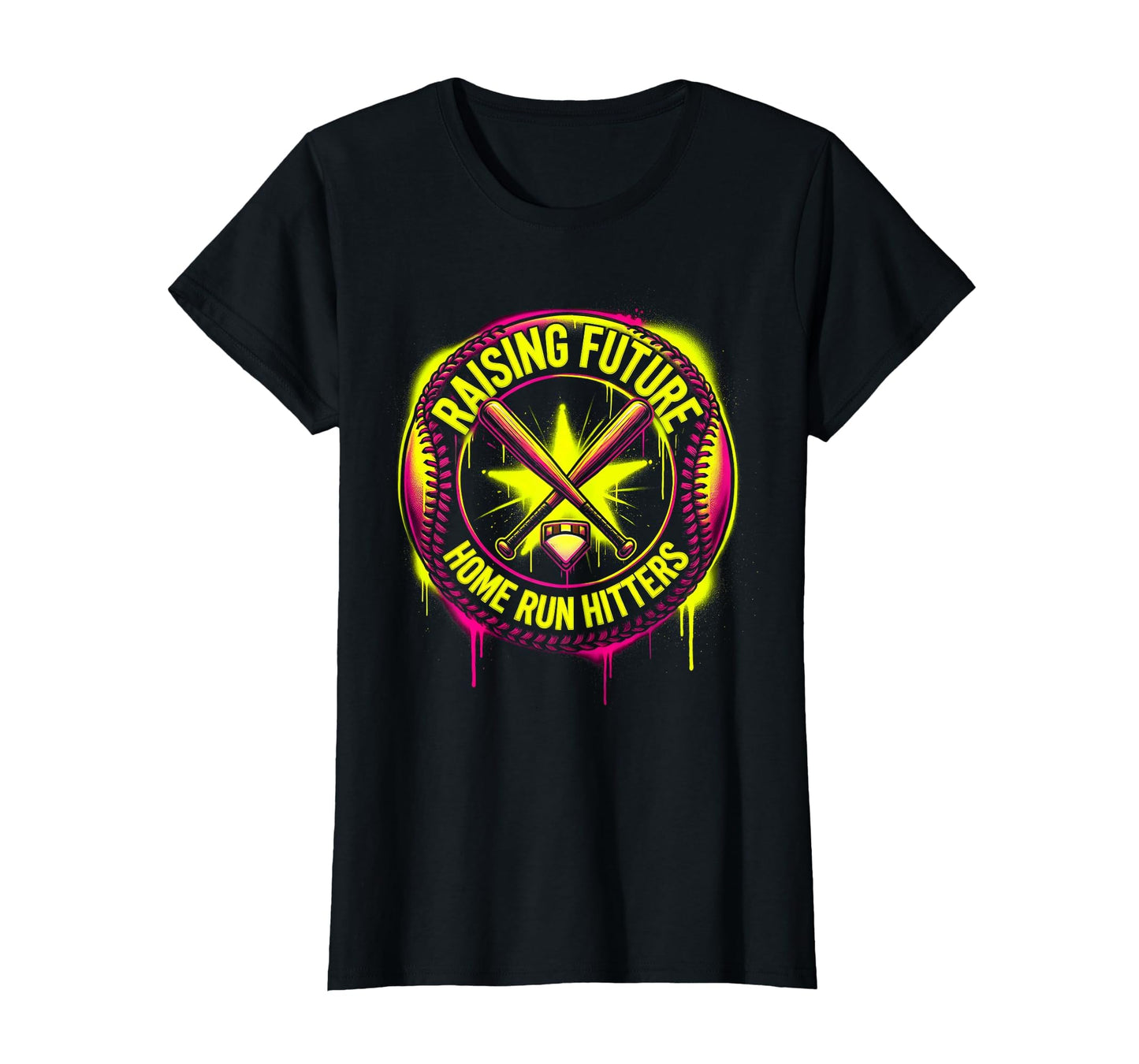 Baseball Mom Raising Future Home Run Hitters T-Shirt - Graphic Print Unisex - T-Shirt, Sweatshirt, Hoodie