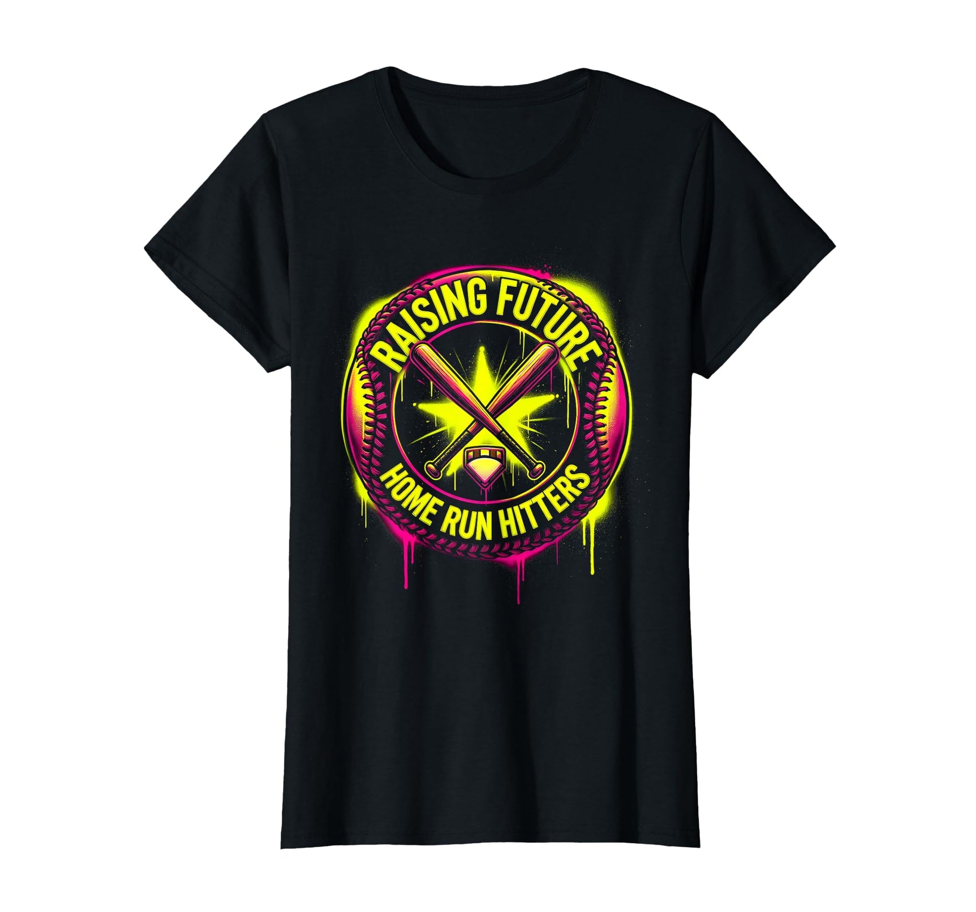 Baseball Mom Raising Future Home Run Hitters T-Shirt - Graphic Print Unisex - T-Shirt, Sweatshirt, Hoodie
