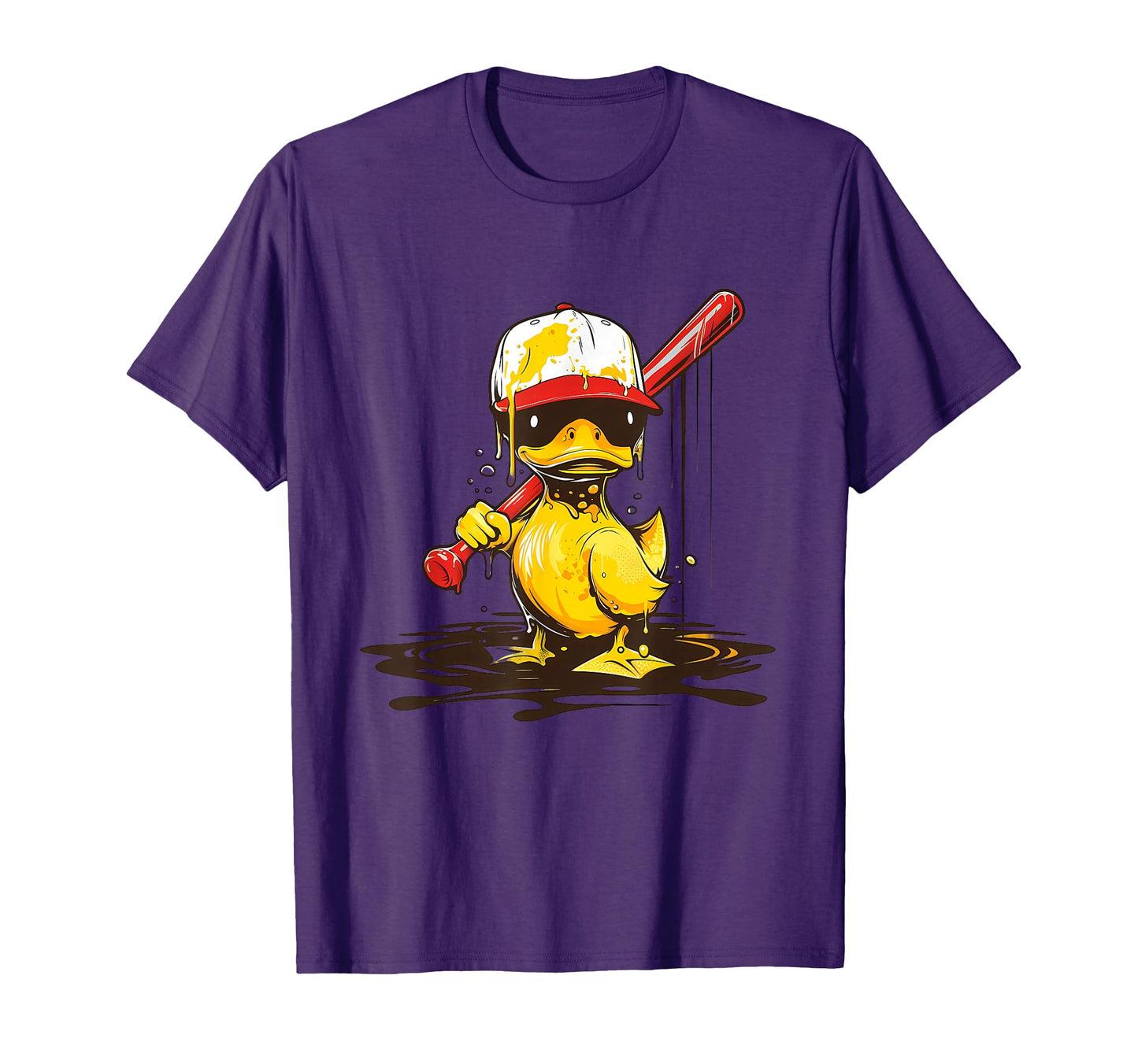 Rubber Duck Baseball Player Rubber T-Shirt - Streetwear Style Unisex - T-Shirt, Sweatshirt, Hoodie