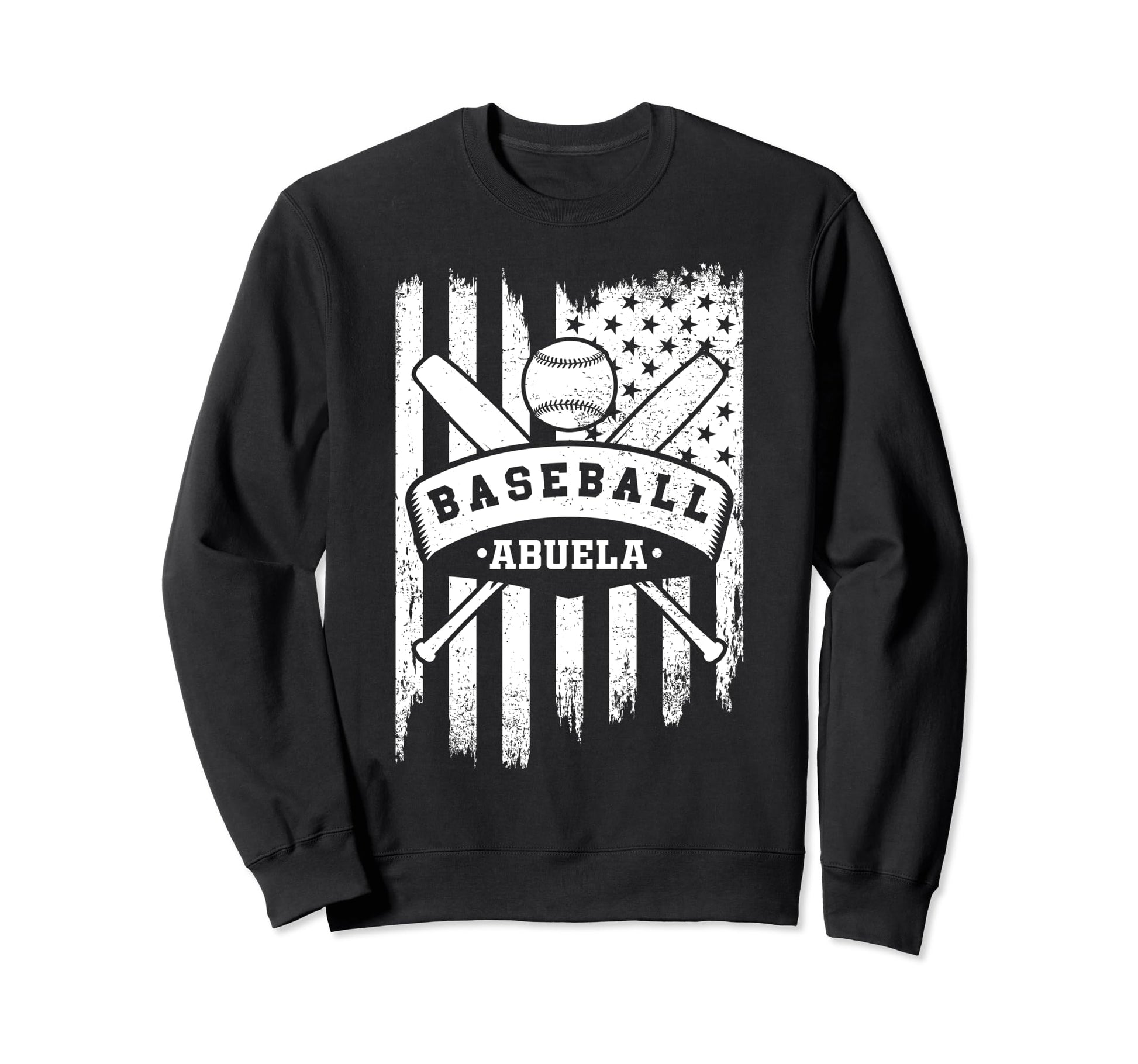 Baseball Abuela Usa American Sweatshirt - Casual Everyday Wear for Adults - T-Shirt, Sweatshirt, Hoodie