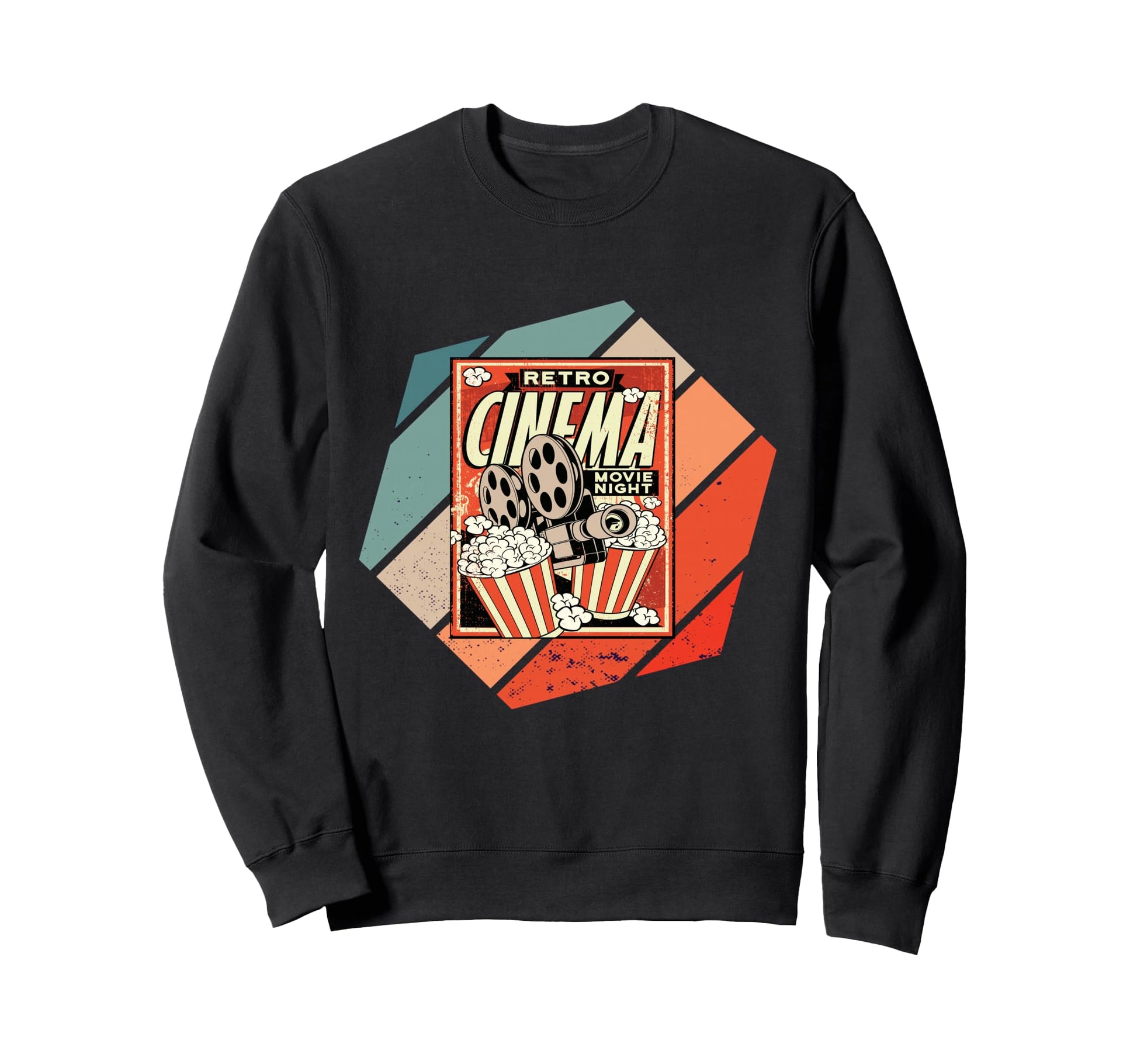 Cinema Popcorn Night Movie Sweatshirt - Unique Graphic for Adults - T-Shirt, Sweatshirt, Hoodie