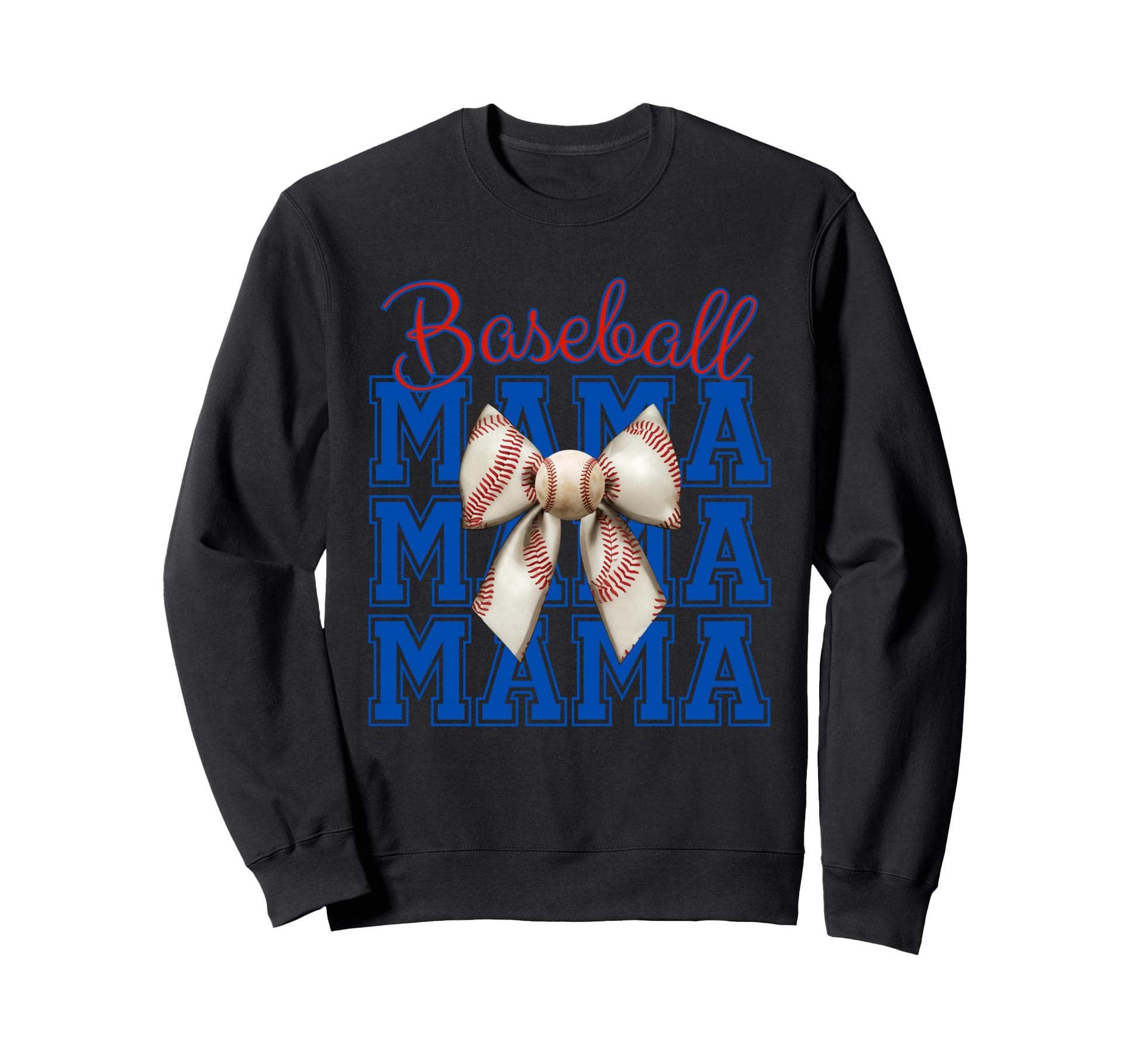 Baseball Mama Coquette Bow Aesthetic Sweatshirt - Trendy Graphic for Adults - T-Shirt, Sweatshirt, Hoodie