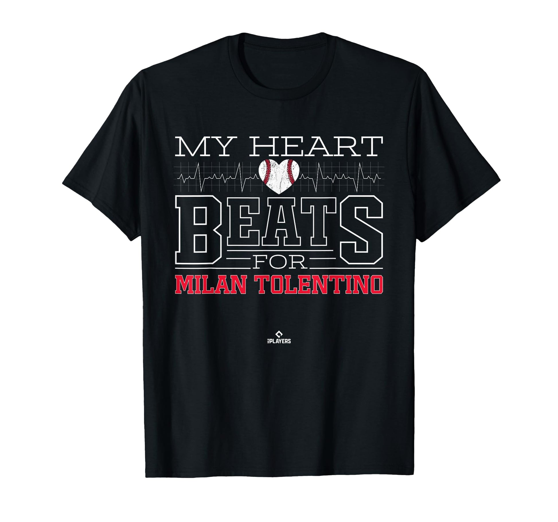 My Heart Beats Milan Tolentino T-Shirt - Novelty Apparel for Adults - T-Shirt, Sweatshirt, Hoodie
