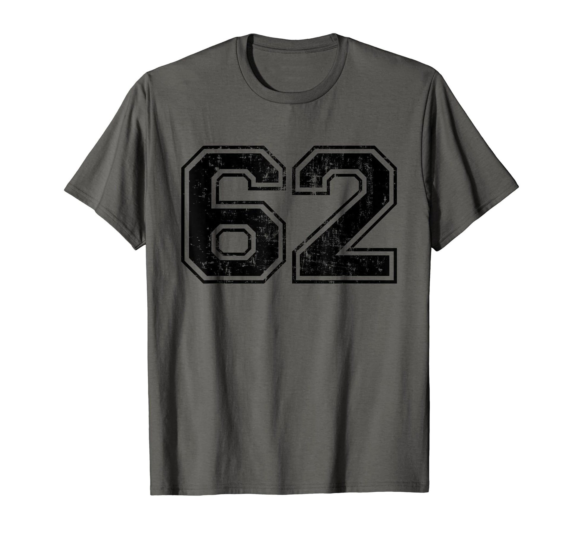 Number 62 Varsity Distressed Sport T-Shirt - Streetwear Style Men Women - T-Shirt, Sweatshirt, Hoodie