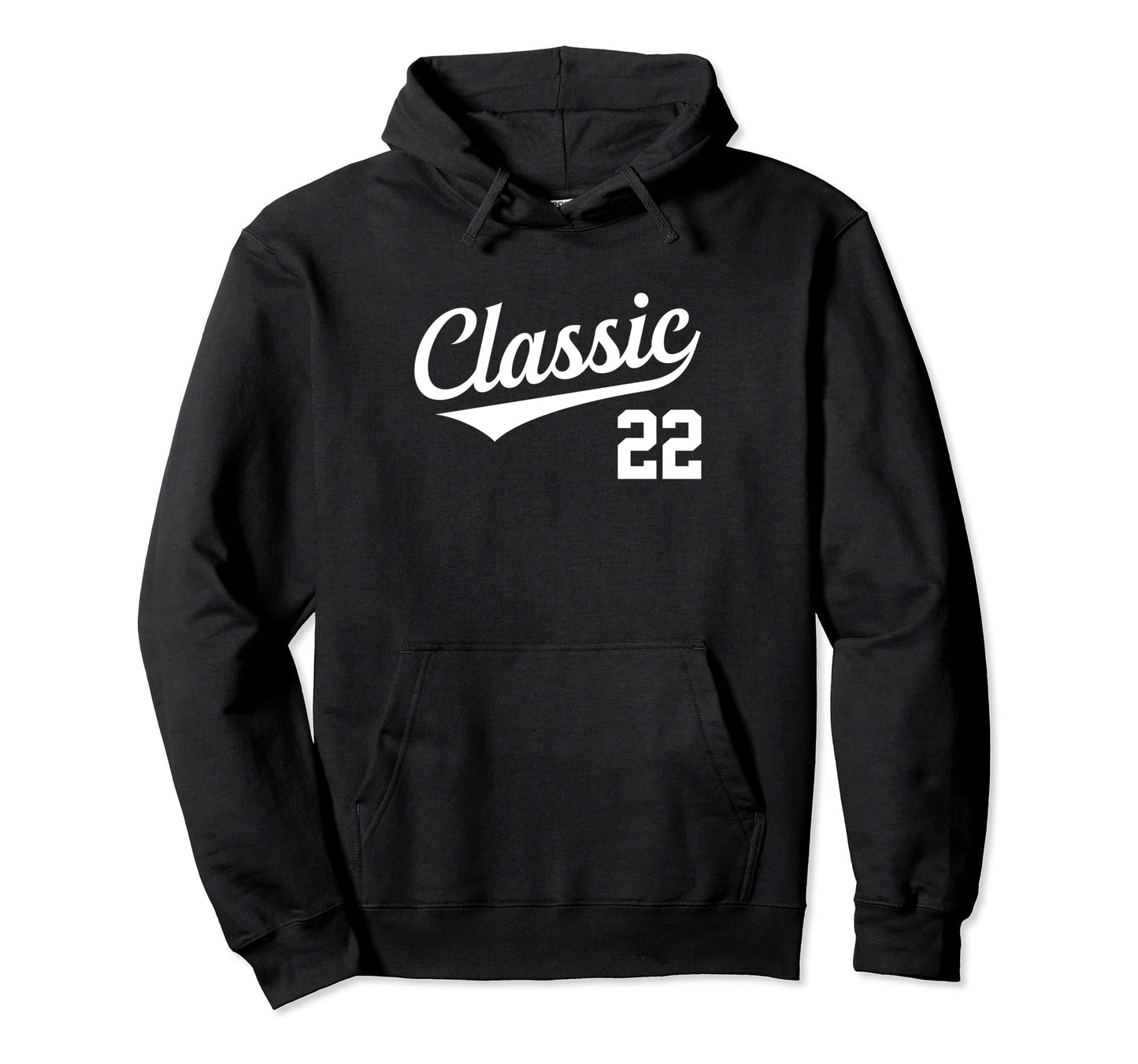 Baseball Jersey Birthday Age 22 Hoodie - Minimalist Print Men Women - T-Shirt, Sweatshirt, Hoodie
