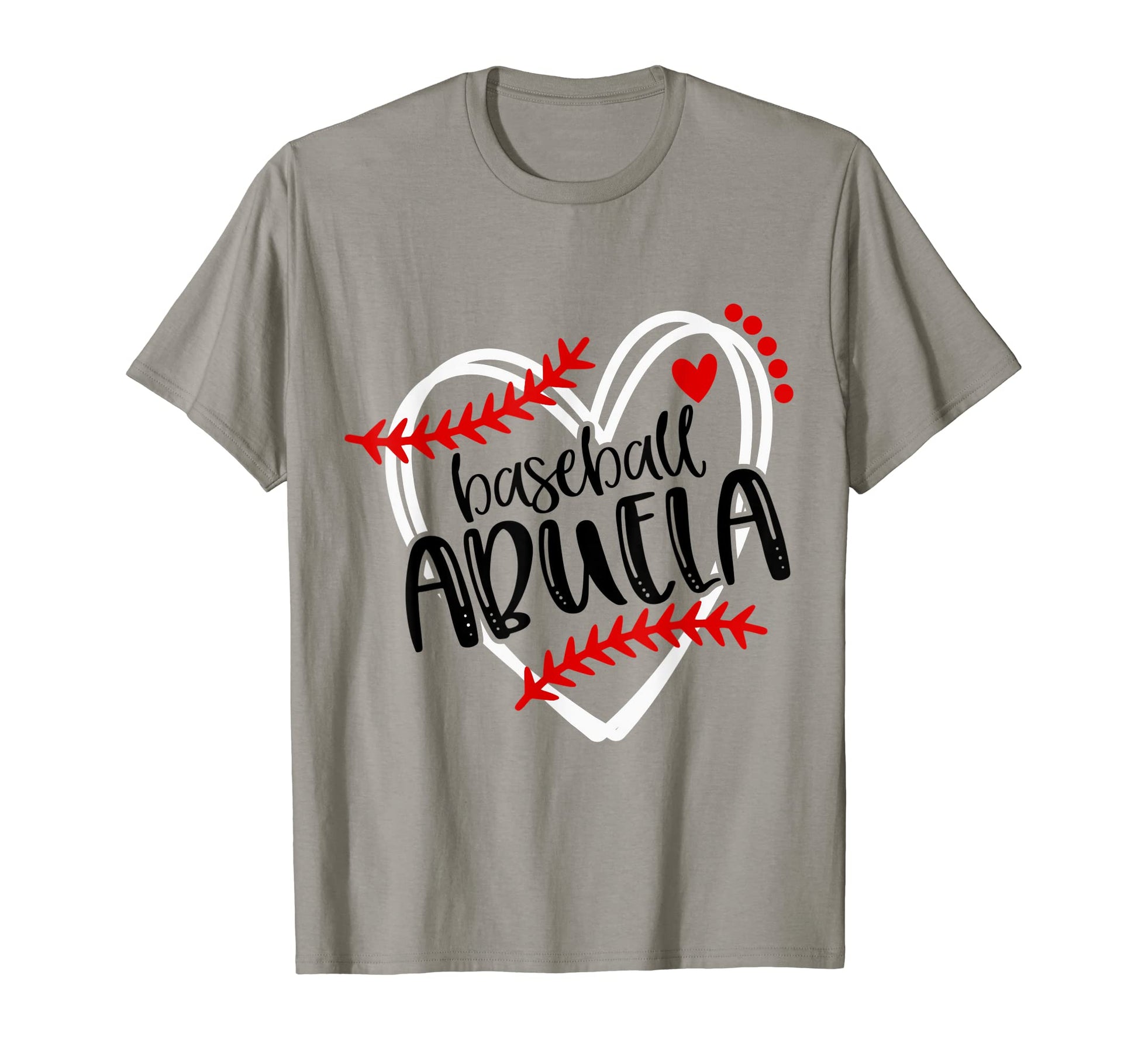 Baseball Abuela Distressed Heart Laces T-Shirt - Unique Graphic for Adults - T-Shirt, Sweatshirt, Hoodie