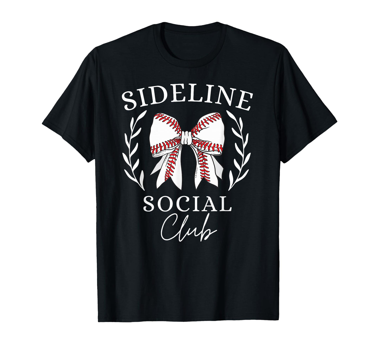 Sideline Social Club Coquette Baseball T-Shirt - Custom Art Print Unisex - T-Shirt, Sweatshirt, Hoodie
