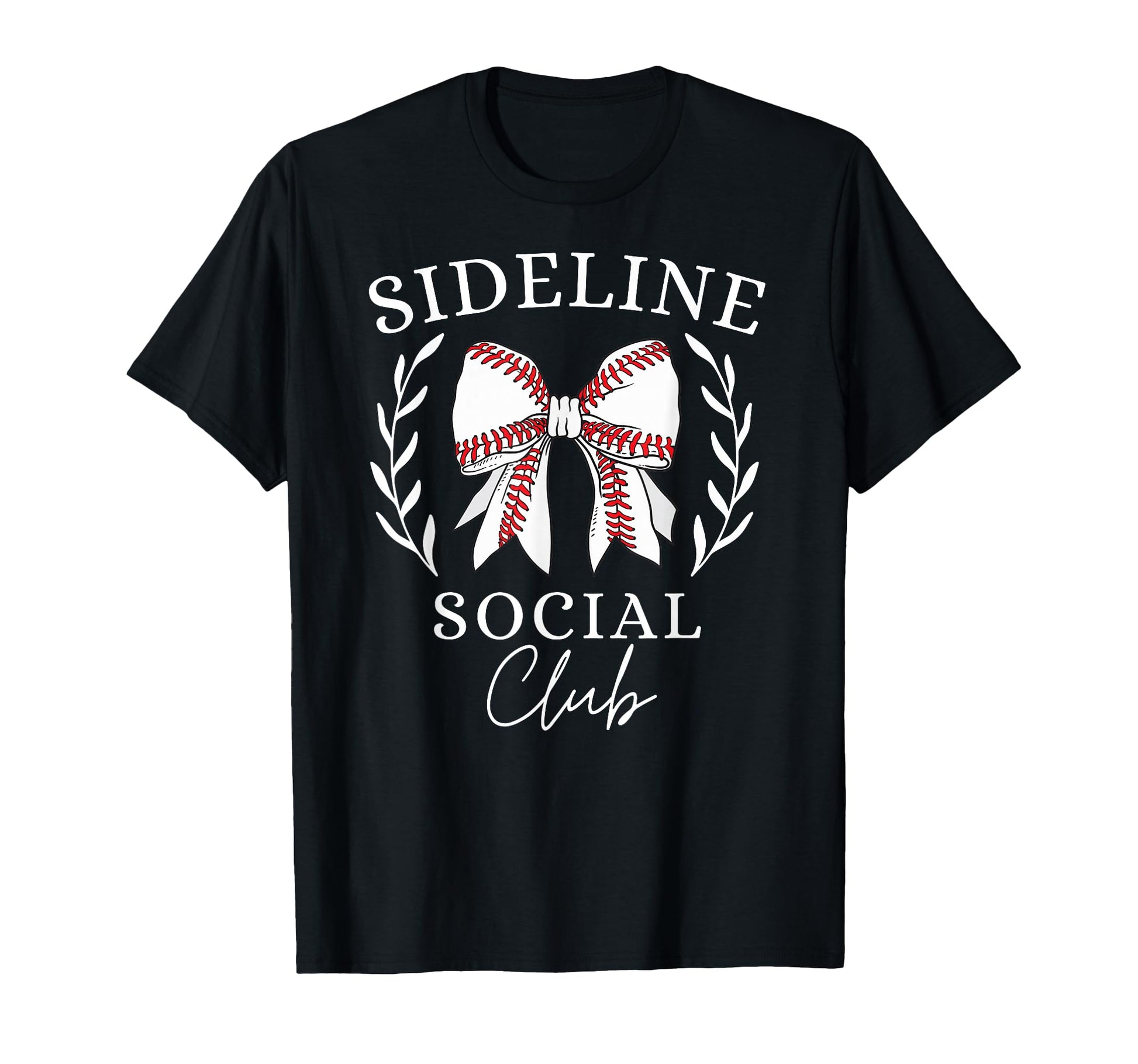 Sideline Social Club Coquette Baseball T-Shirt - Custom Art Print Unisex - T-Shirt, Sweatshirt, Hoodie