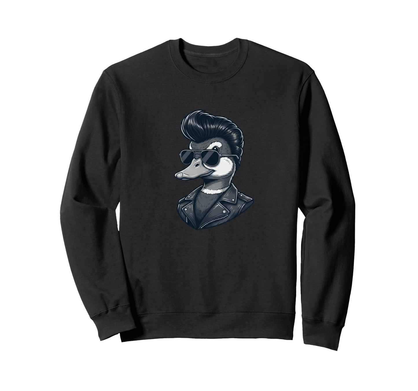 Duck Sunglasses Rockabilly Vibe Sweatshirt - Novelty Apparel Unisex - T-Shirt, Sweatshirt, Hoodie