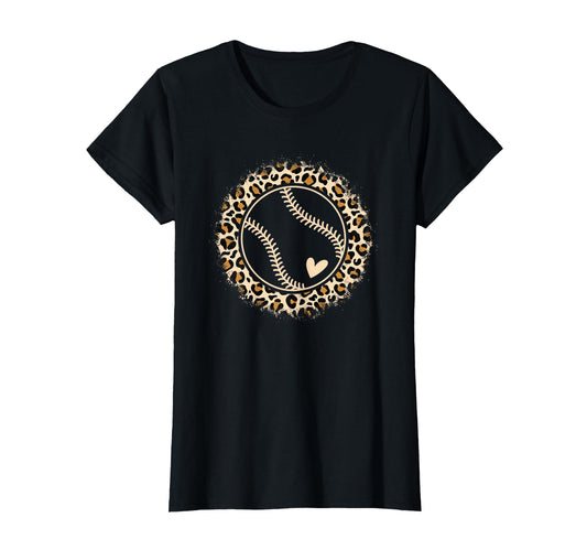 Baseball Leopard Baseball Player T-Shirt - Aesthetic Graphic Unisex - T-Shirt, Sweatshirt, Hoodie