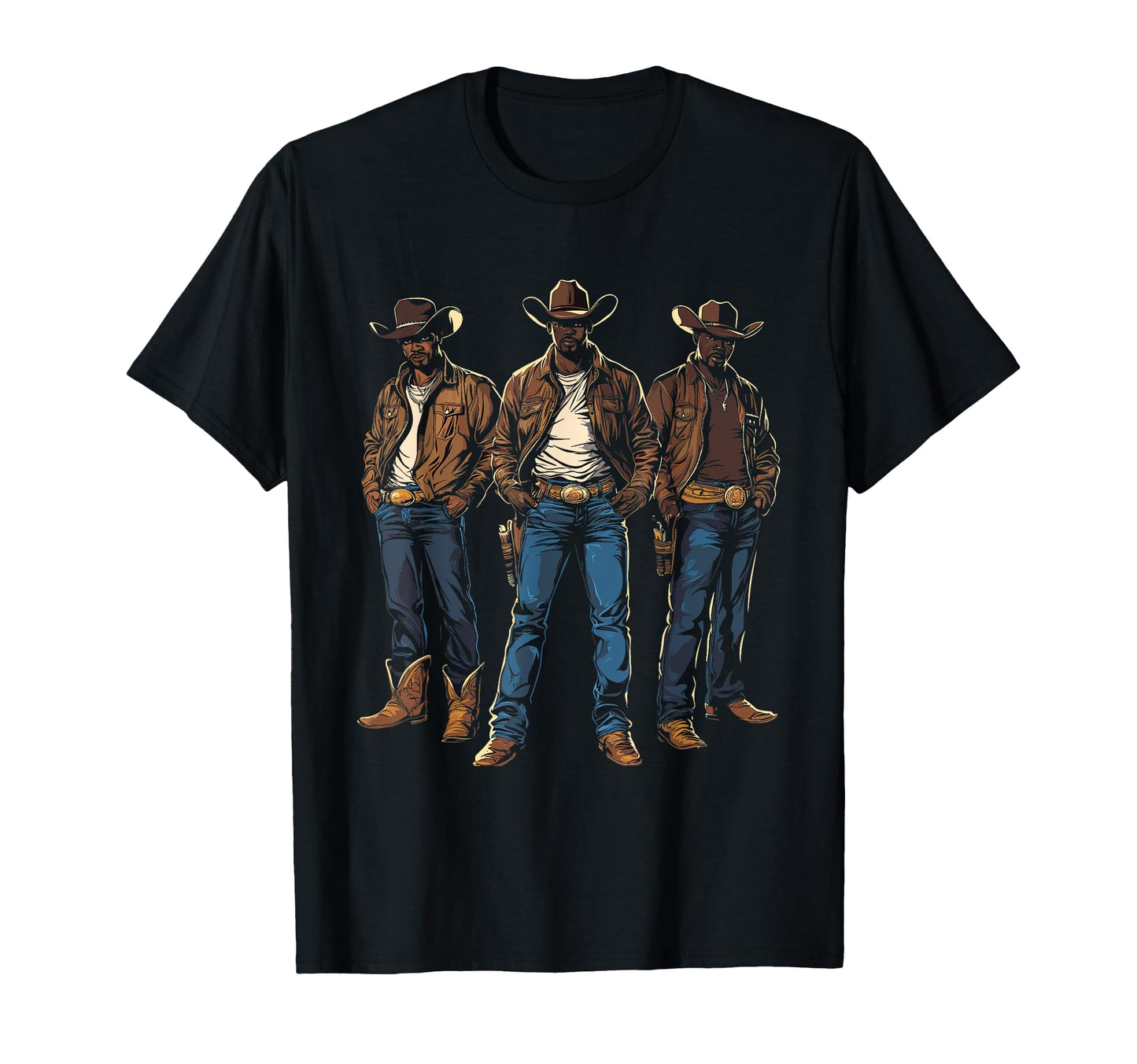 Black Cowboy Black Cowboy Western T-Shirt - Streetwear Style Men Women - T-Shirt, Sweatshirt, Hoodie