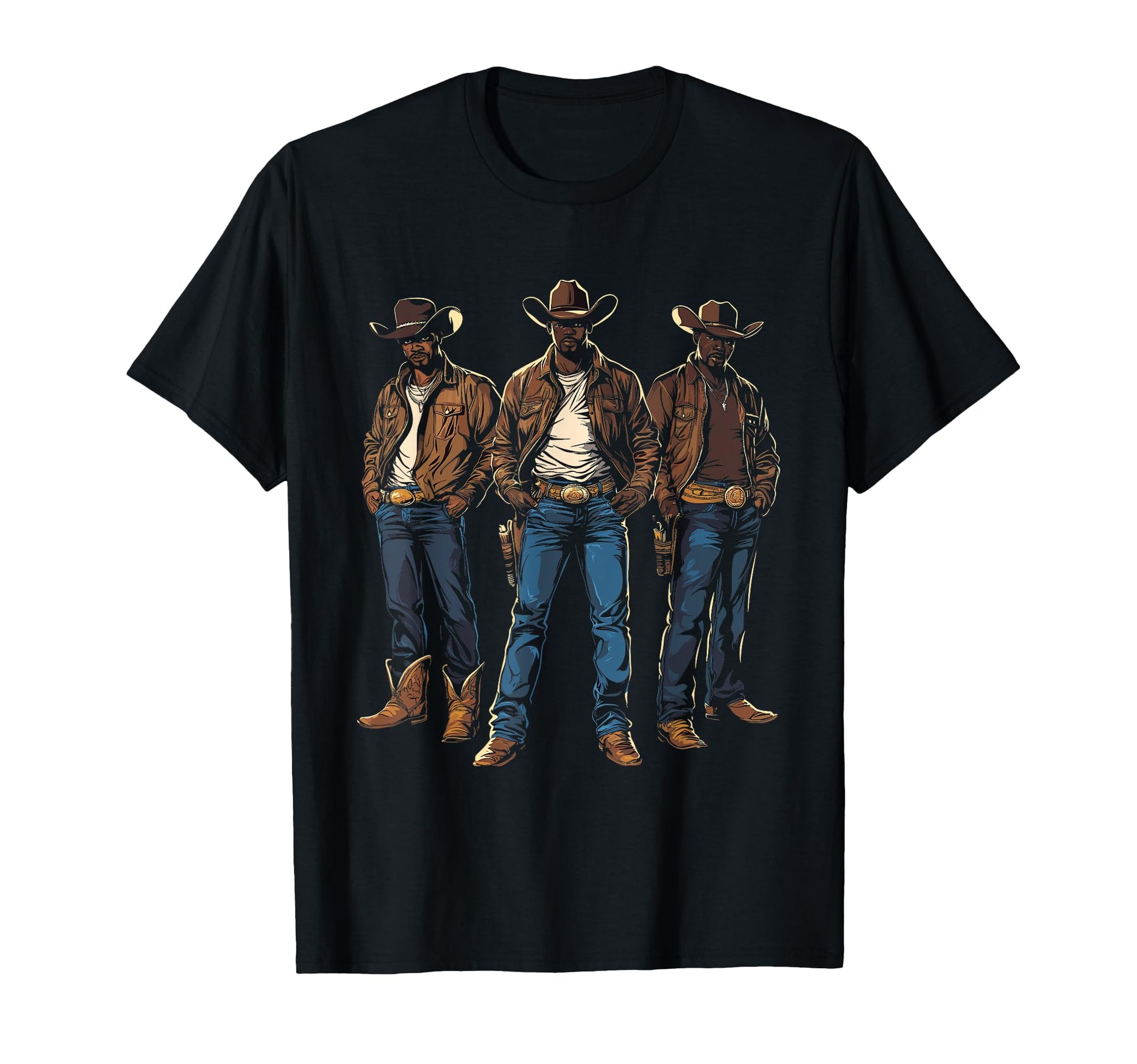Black Cowboy Black Cowboy Western T-Shirt - Streetwear Style Men Women - T-Shirt, Sweatshirt, Hoodie