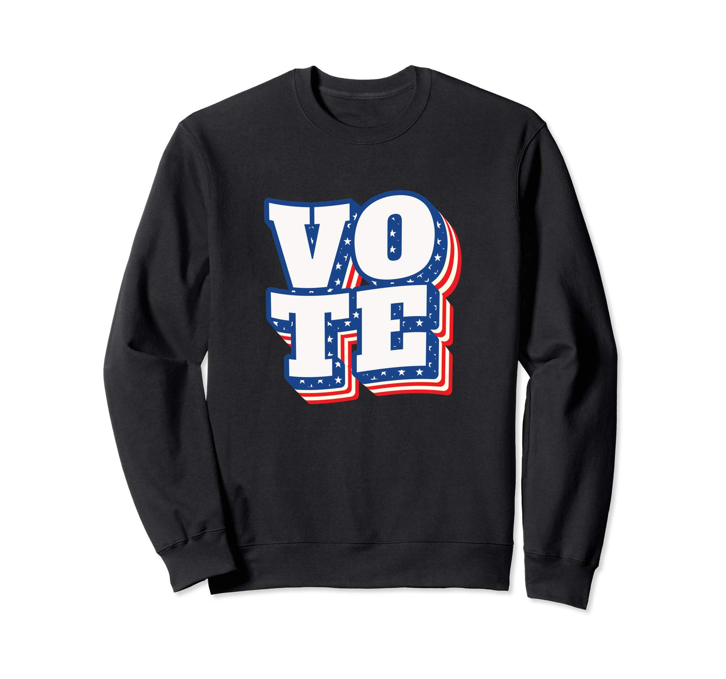 Vote Stars Stripes Vote American Sweatshirt - Unique Graphic for Adults - T-Shirt, Sweatshirt, Hoodie