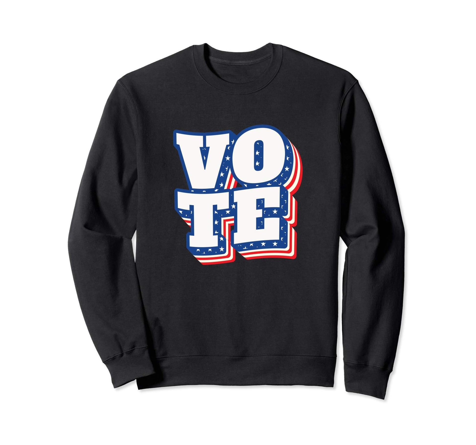 Vote Stars Stripes Vote American Sweatshirt - Unique Graphic for Adults - T-Shirt, Sweatshirt, Hoodie