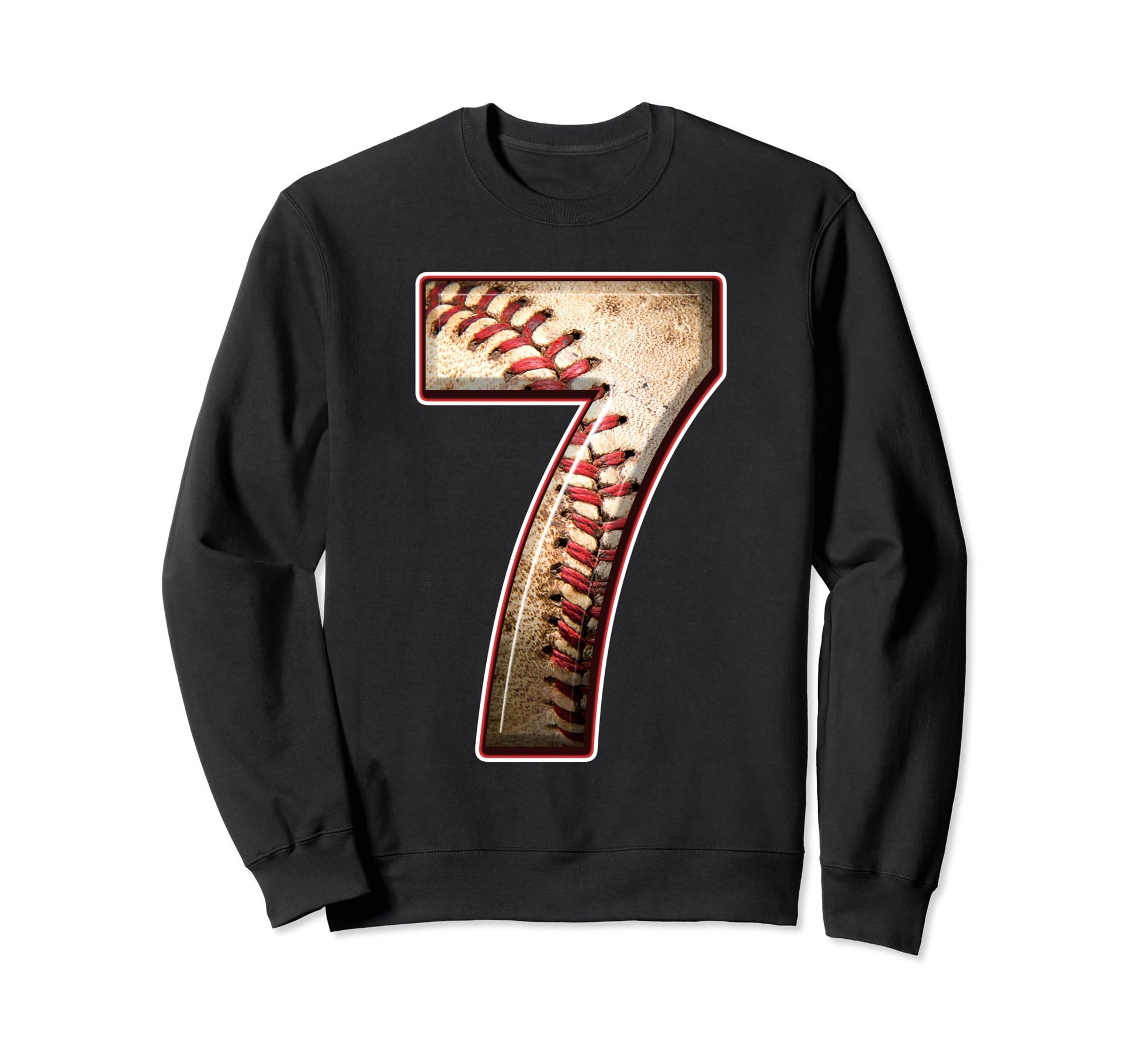 7Th Birthday Baseball Sports 7 Sweatshirt - Trendy Graphic for Adults - T-Shirt, Sweatshirt, Hoodie